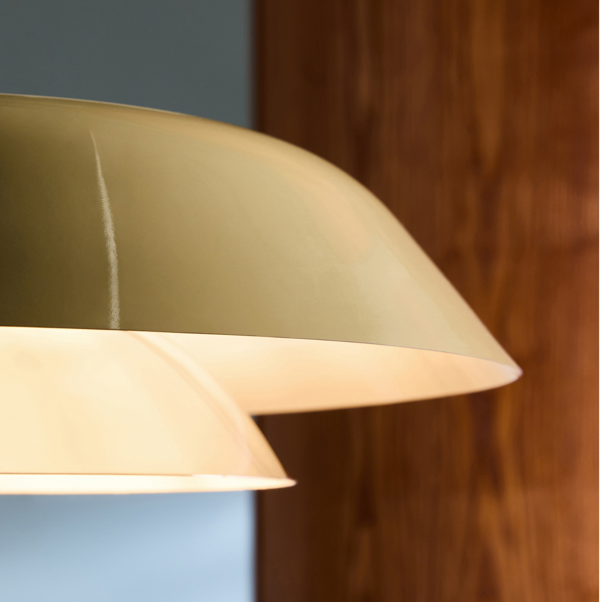 MADE.COM Eero Easy Fit Shade in Green with Chrome Inner