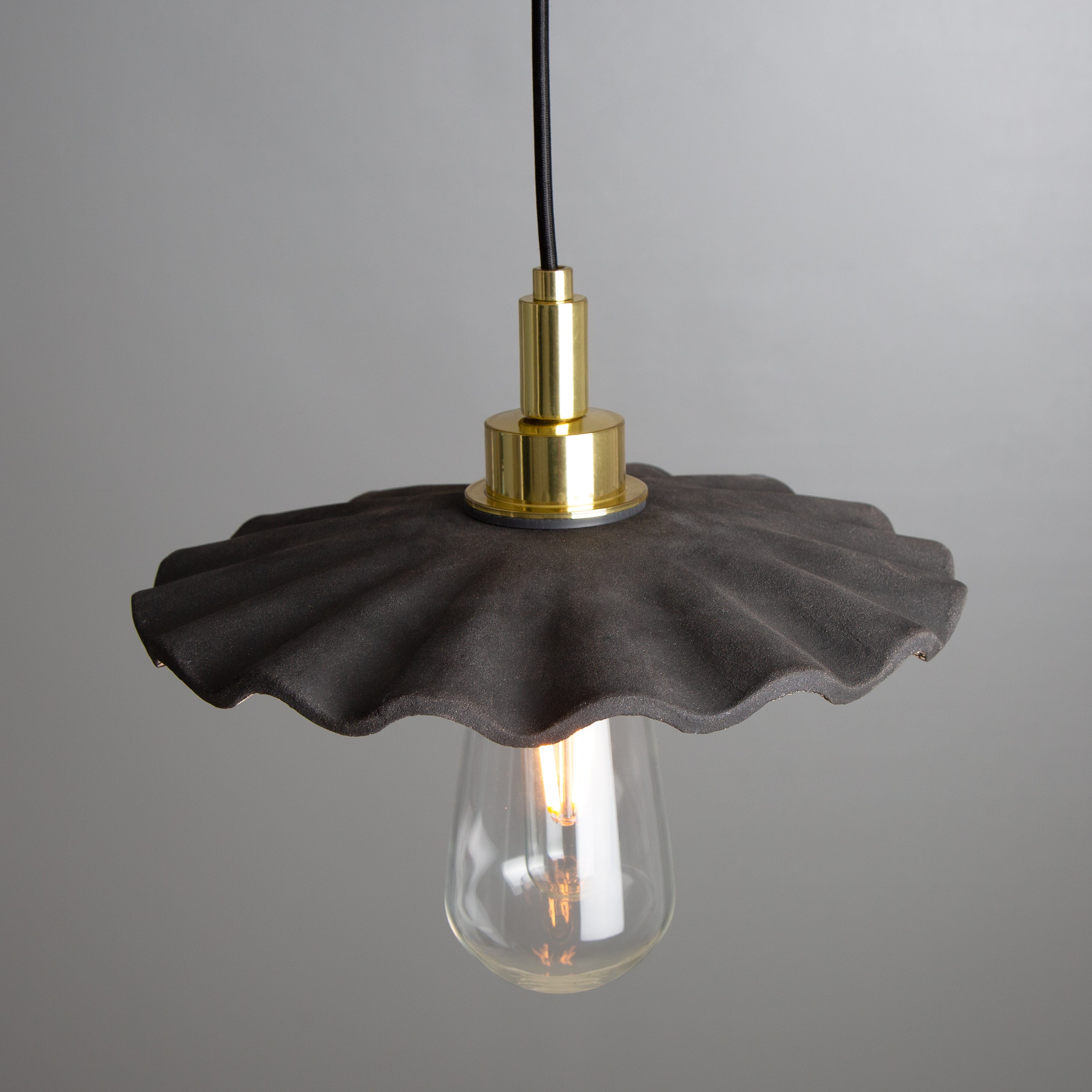 Mullan Kirhii Pendant - Black Clay with Finish Options