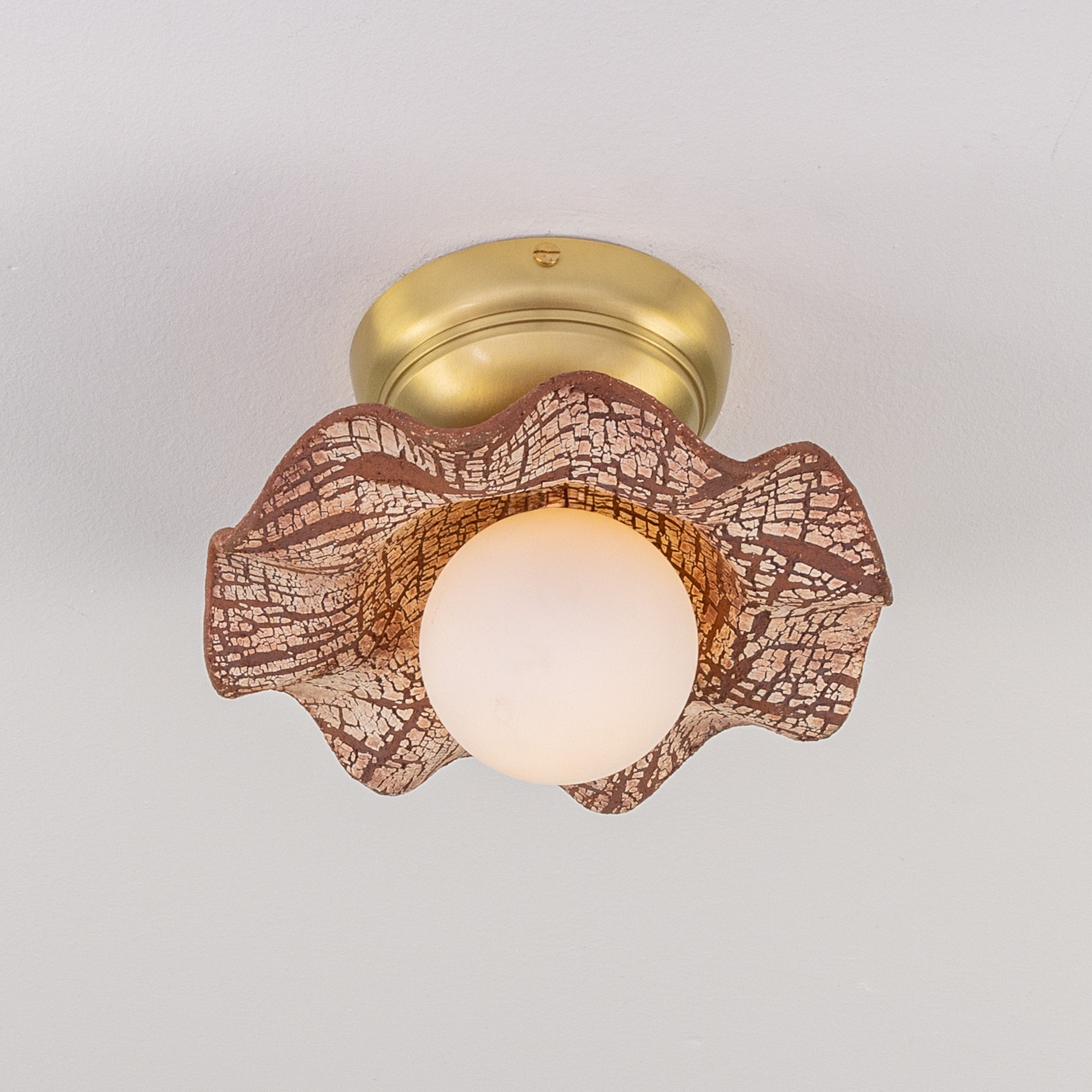 Mullan Rivale Ceiling Light - Red Iron with Finish Options