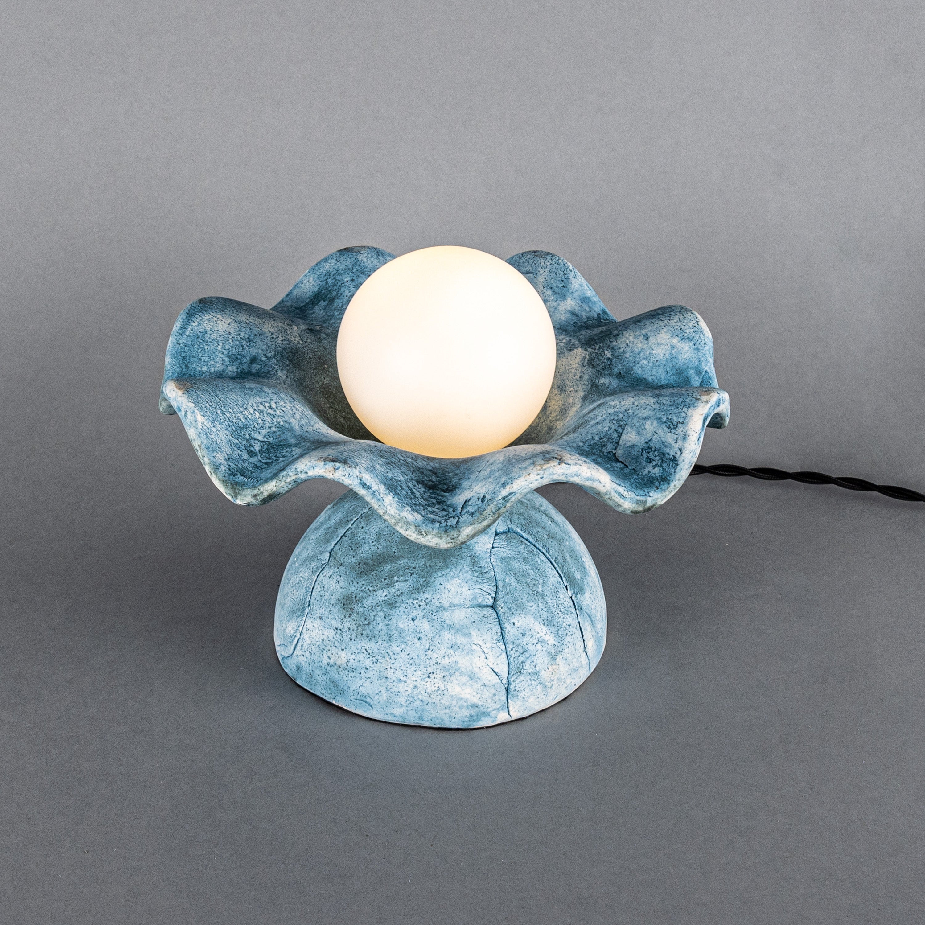 Mullan Rivale Table Lamp - Blue Earth with Finish Options