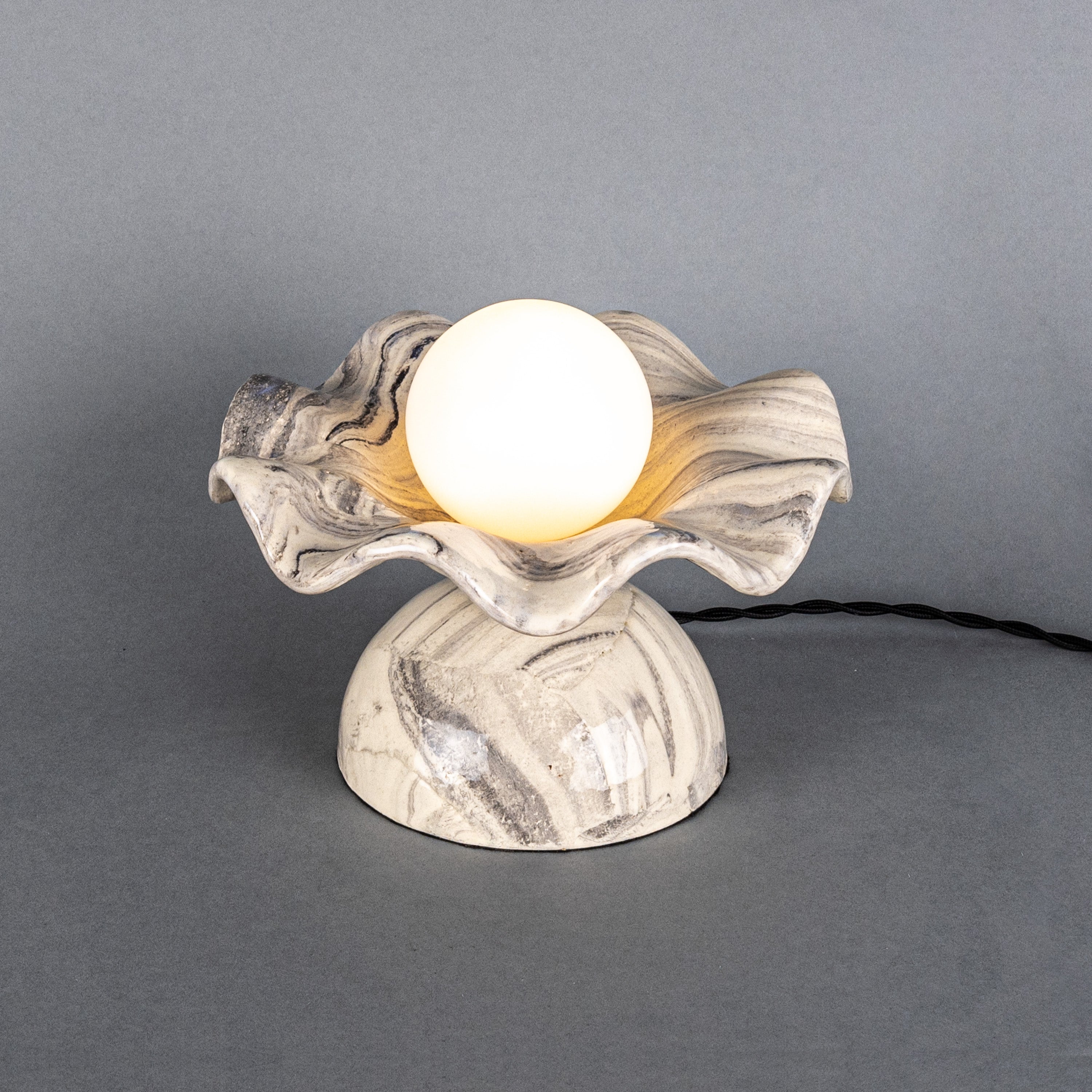 Mullan Rivale Table Lamp - Marbled with Finish Options