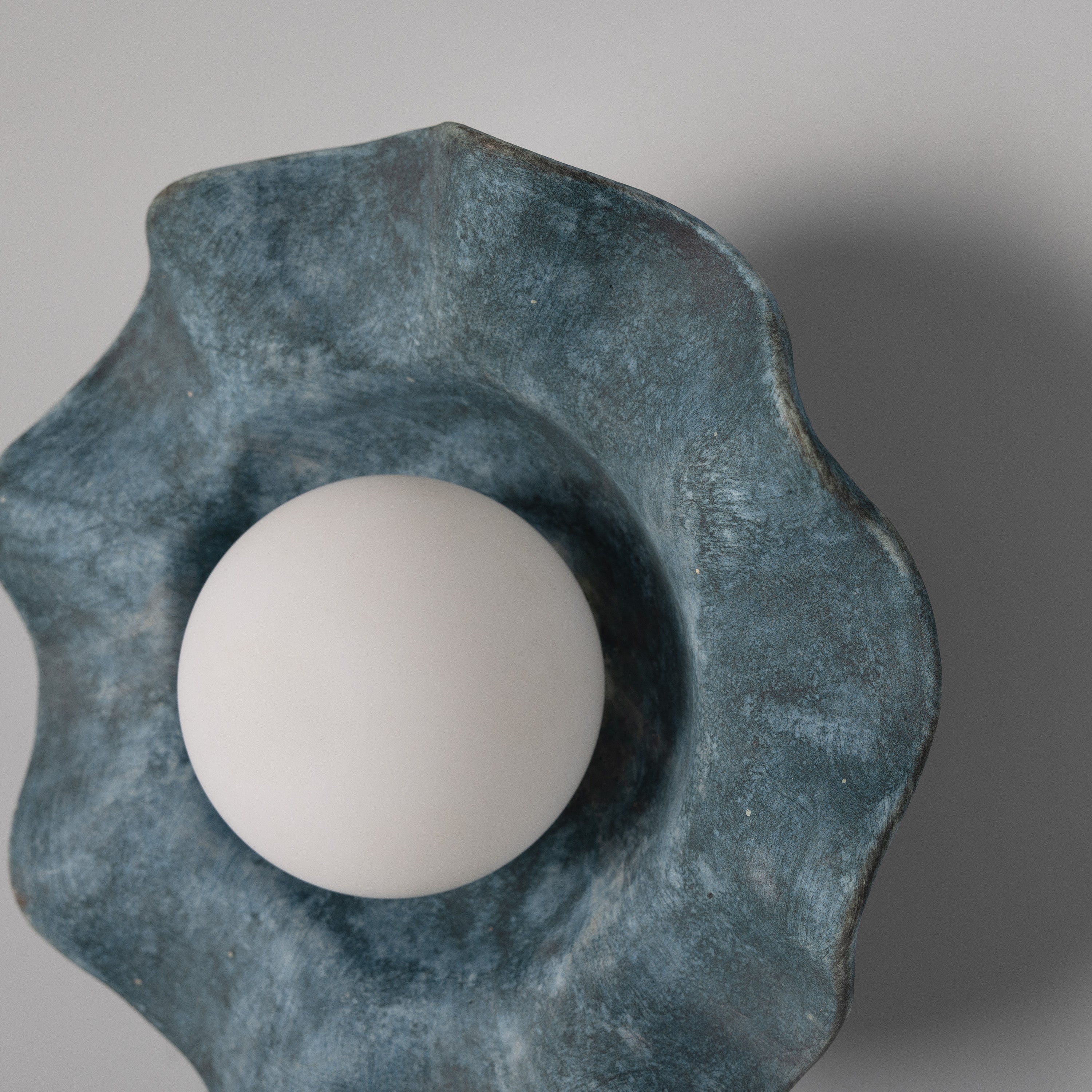 Mullan Rivale Wall Light - Blue Earth with Finish Options