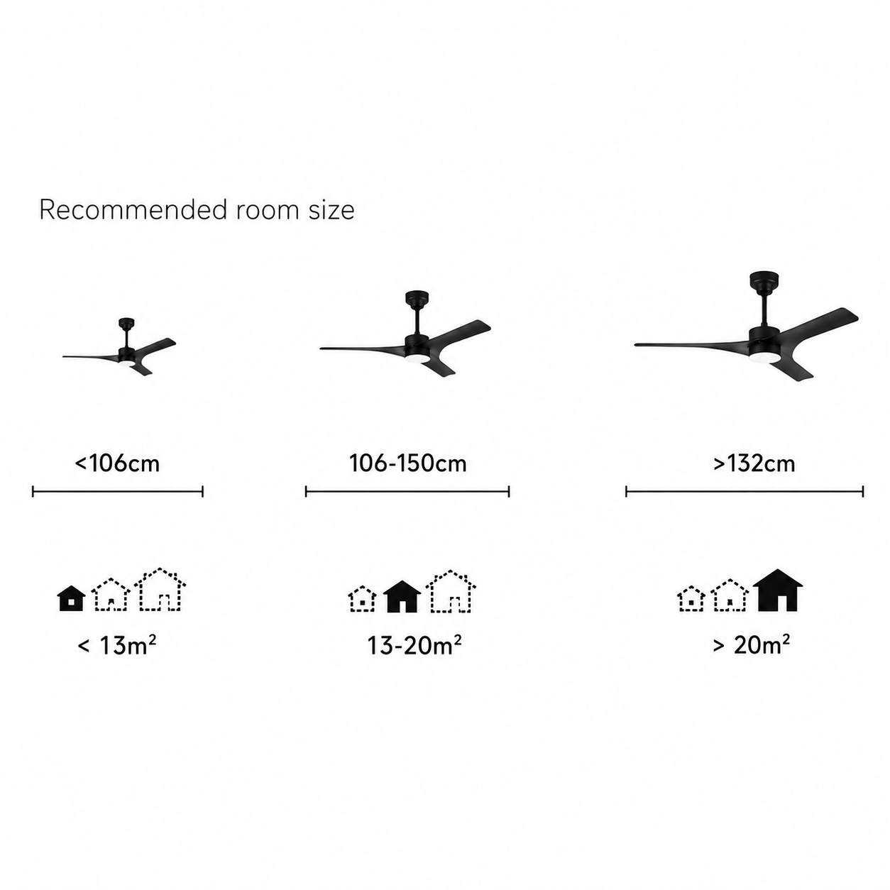 Mantra Nature Ceiling Fan Light, 75W LED, 30W DC Fan, Remote & App Control - Black