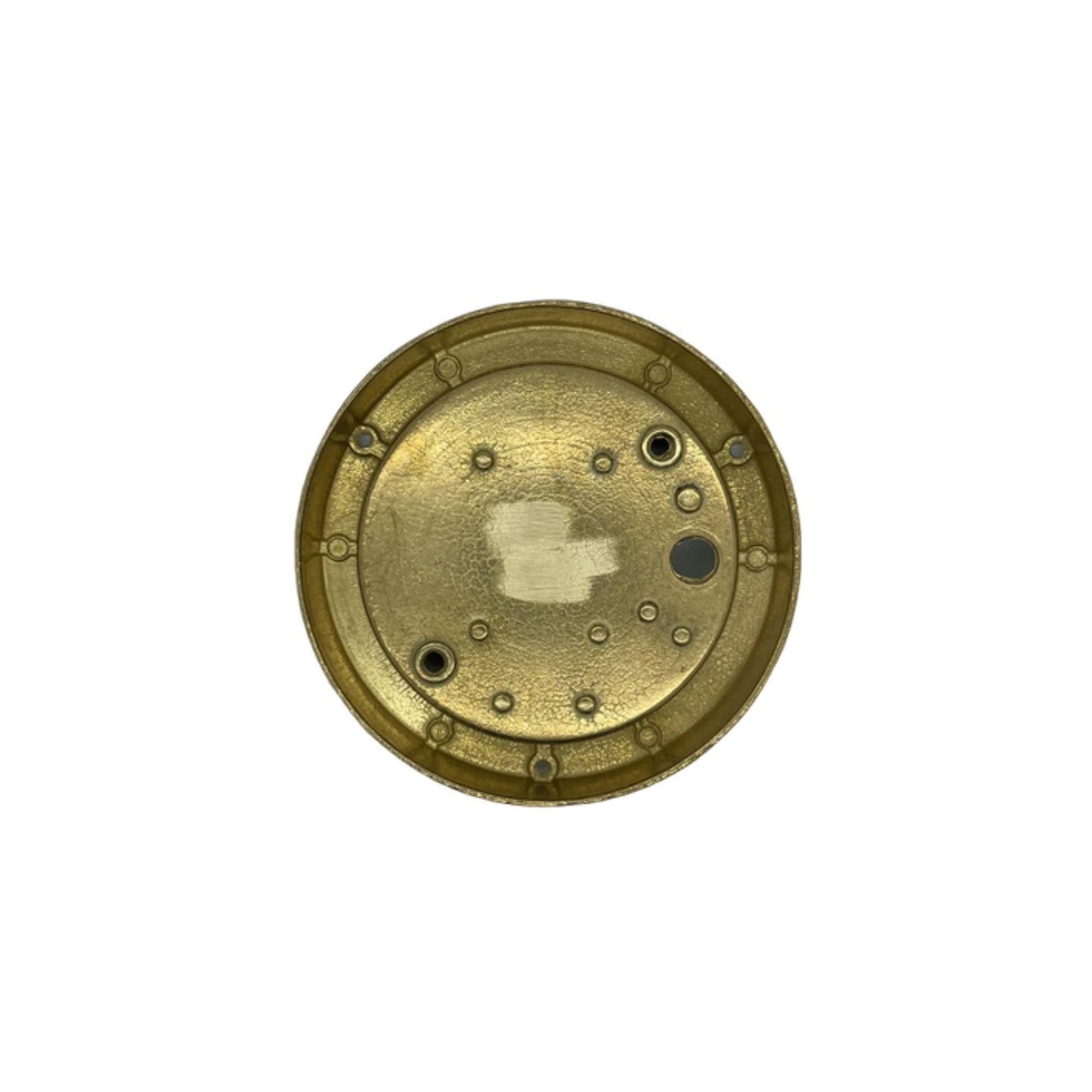 Navigator Compact Marina Circular Bulkhead Wall Light - Raw Brass
