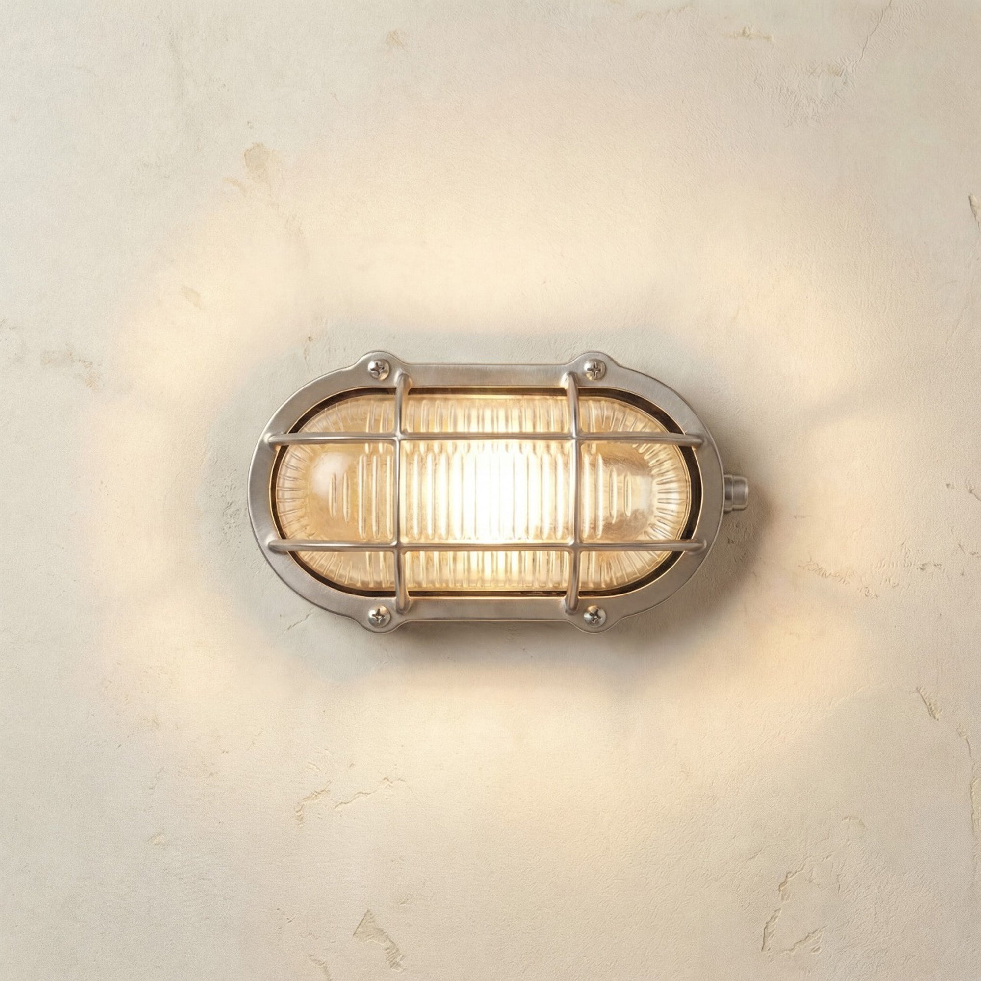 Navigator Merchant Bulkhead Wall Light - Satin Nickel