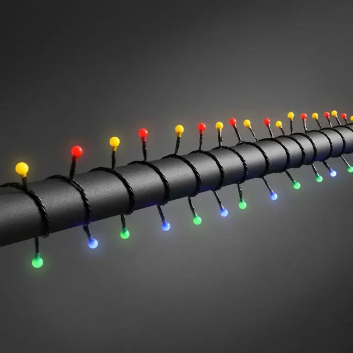 Konstsmide Christmas 6.32m Cherry Light Set - 80 LED - Multicolour - Dimmable - Clearance