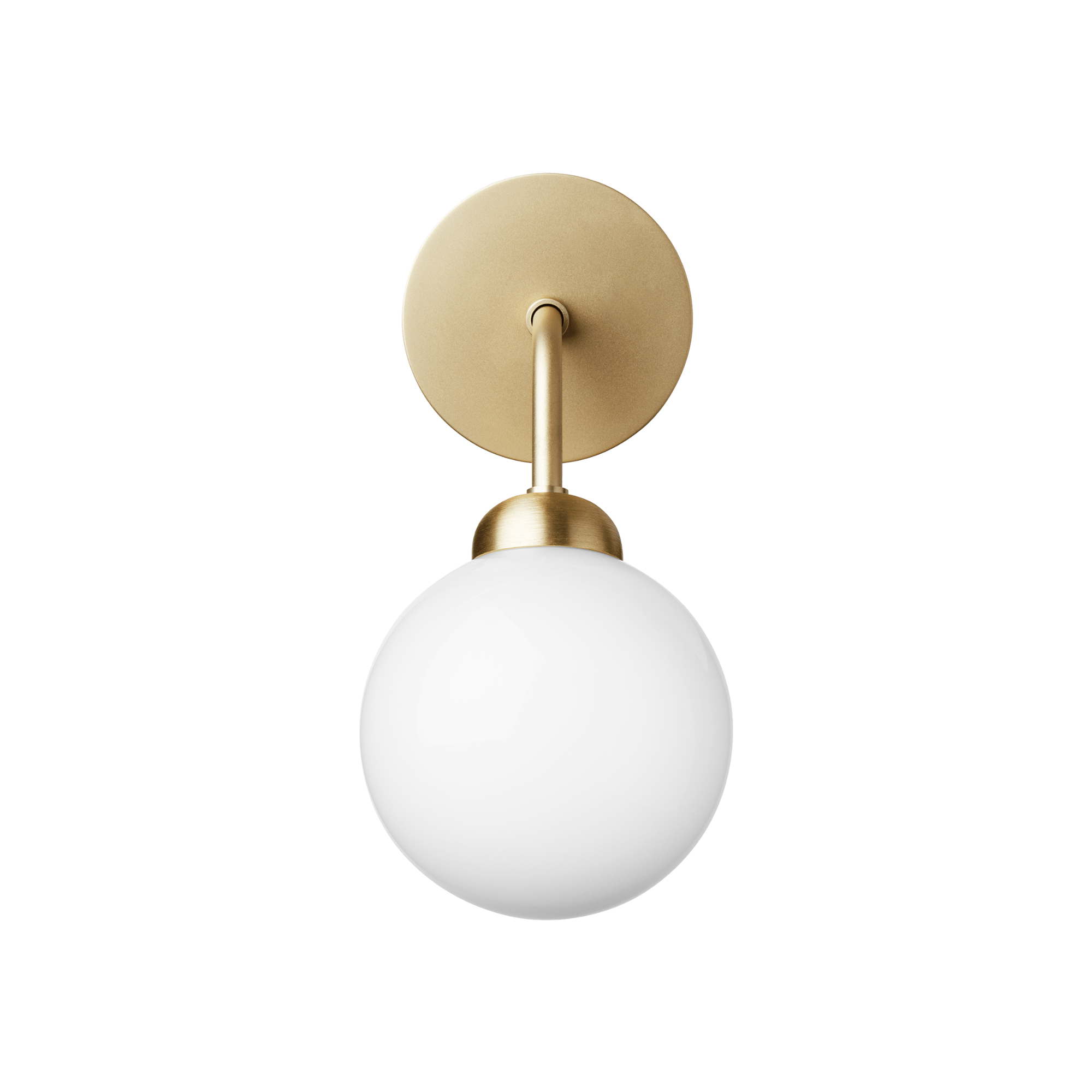 Nuura Apiales Wall Light - Brushed Brass & Opal Glass