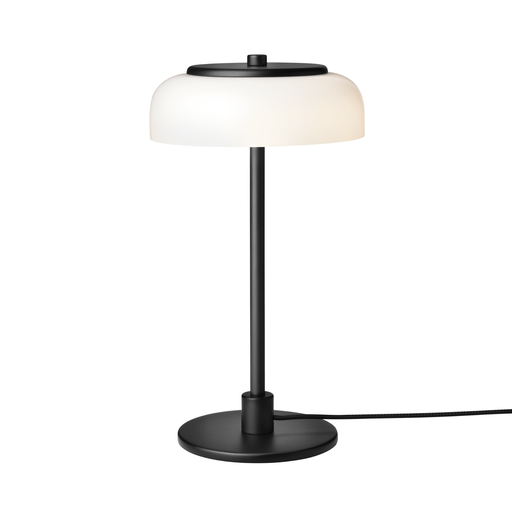 Nuura Blossi Small Table Lamp - Black & Opal Glass