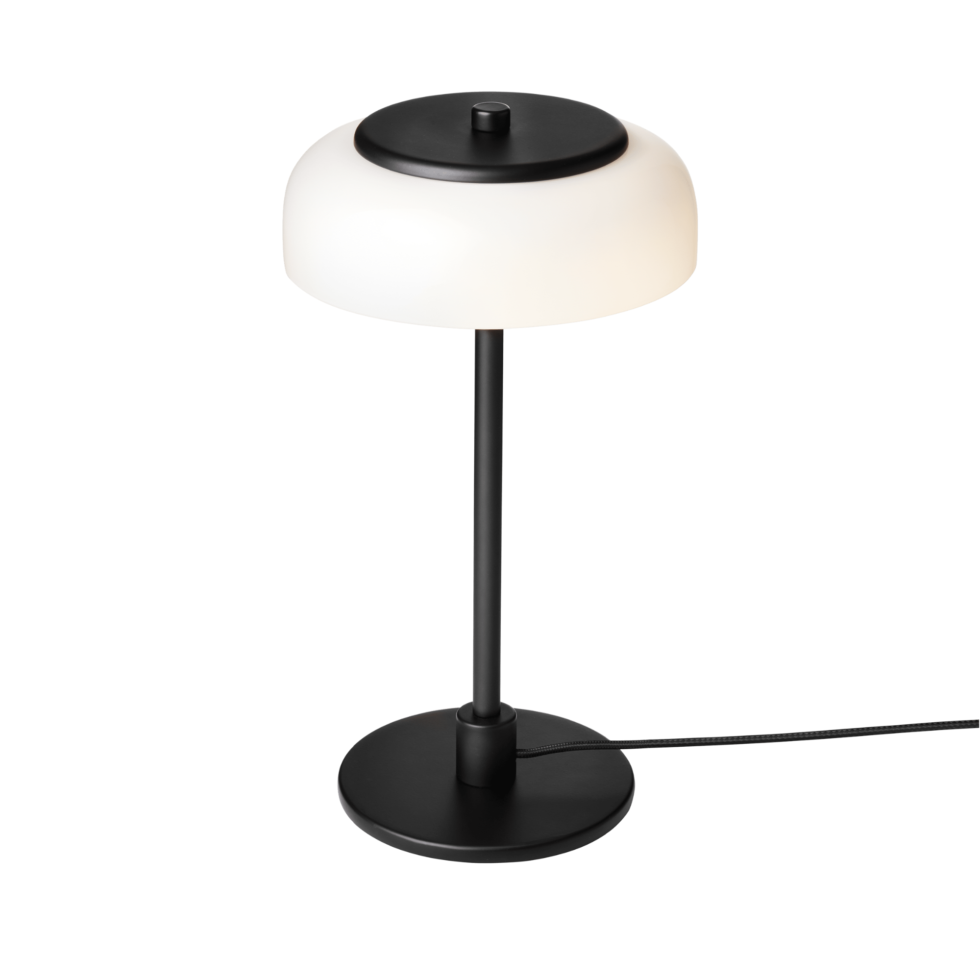 Nuura Blossi Small Table Lamp - Black & Opal Glass