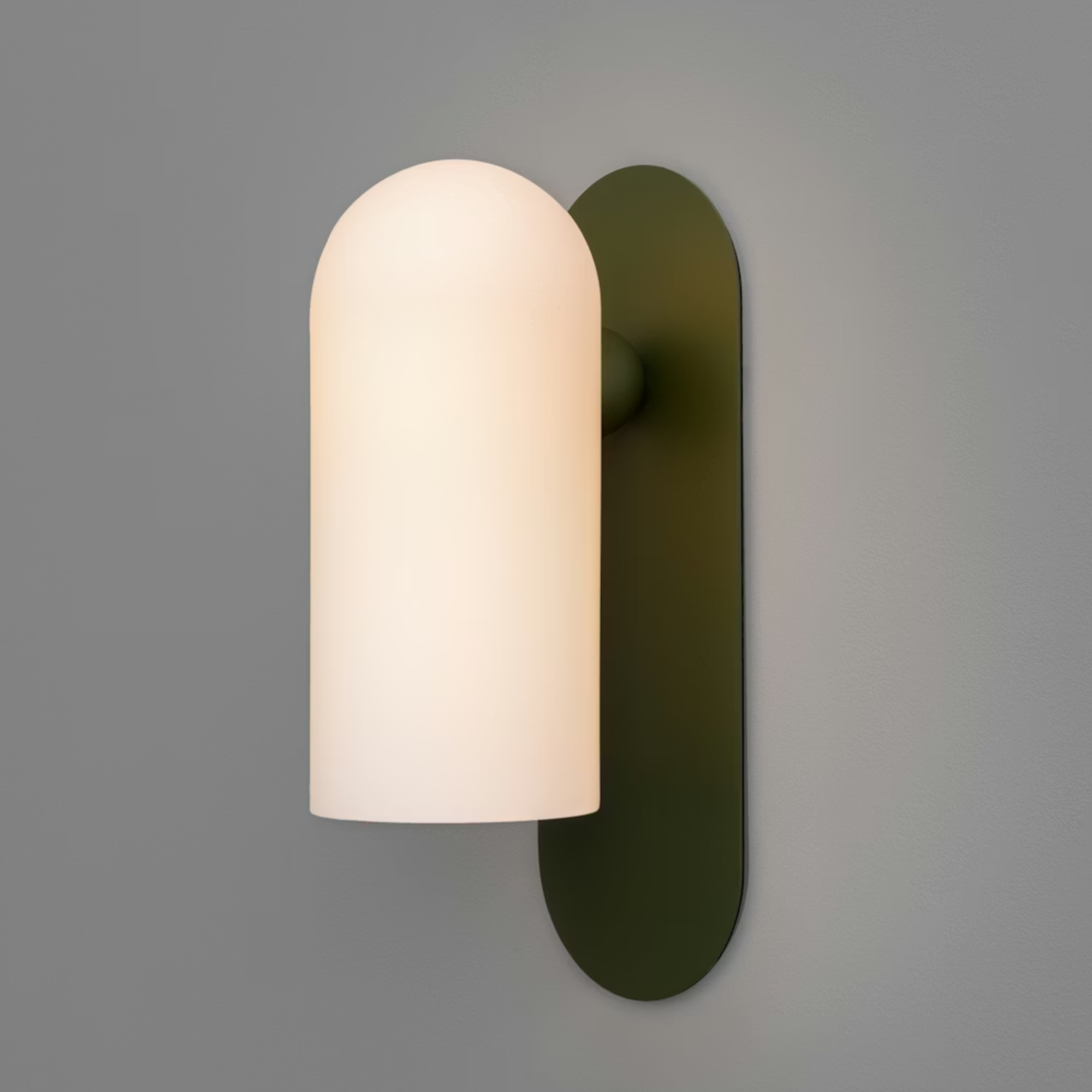 Schwung Odyssey Galloway Medium Single Wall Sconce Light - Opal Matte Glass