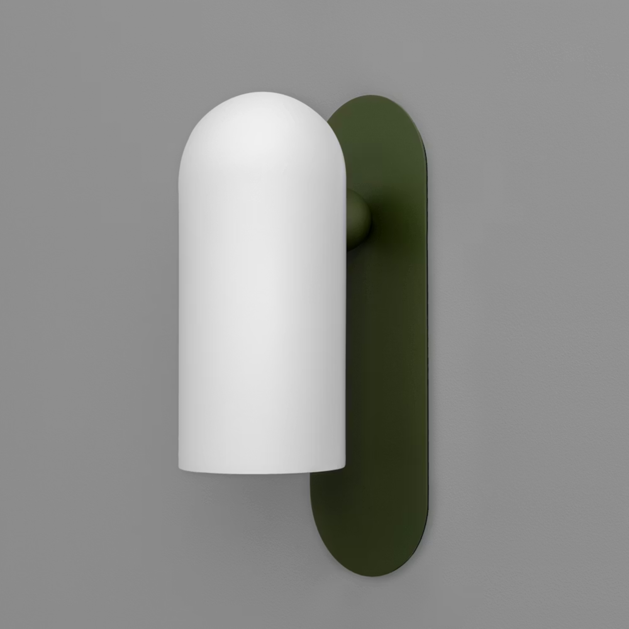 Schwung Odyssey Galloway Medium Single Wall Sconce Light - Opal Matte Glass