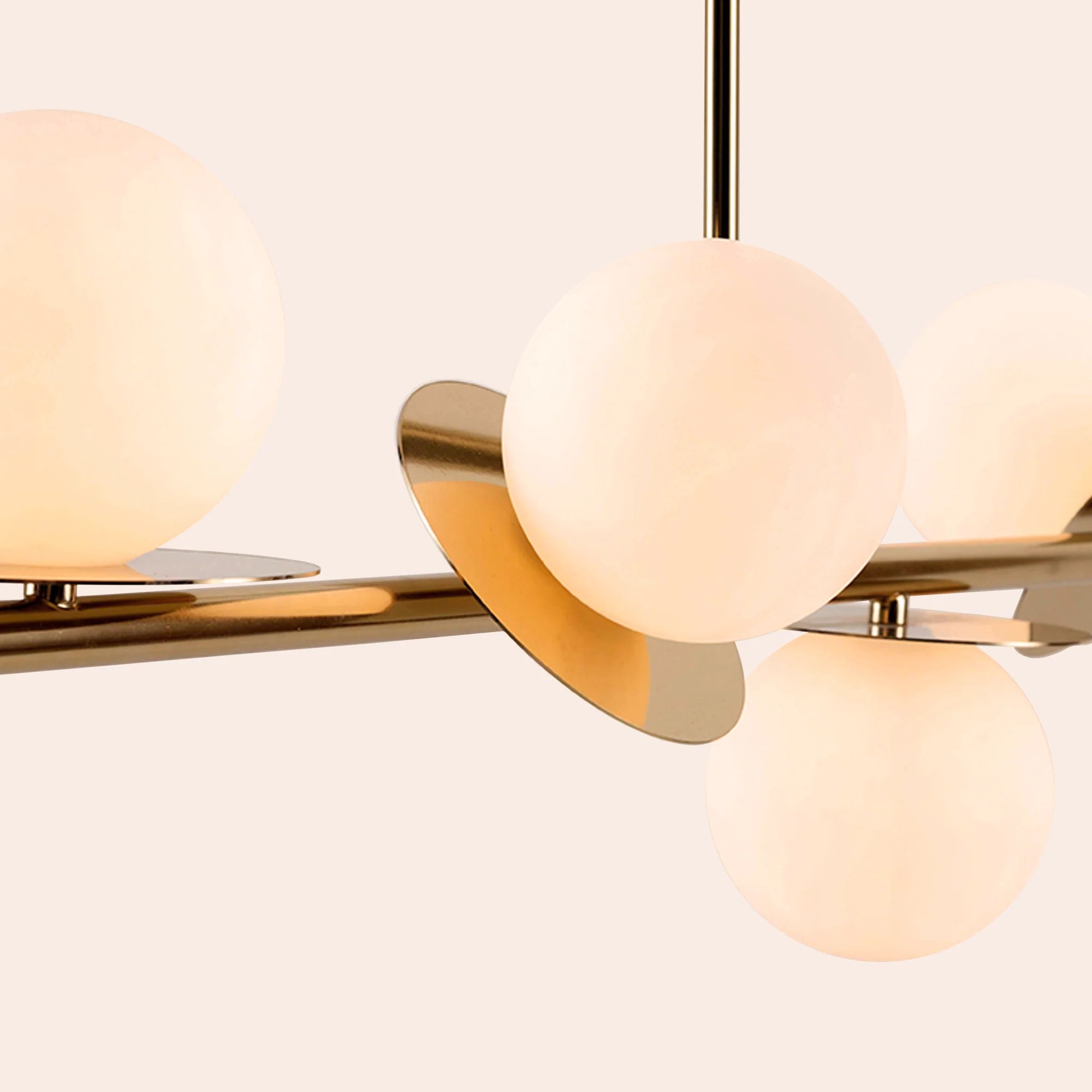 houseof. Opal Disk Ceiling Light IP44 - Brass