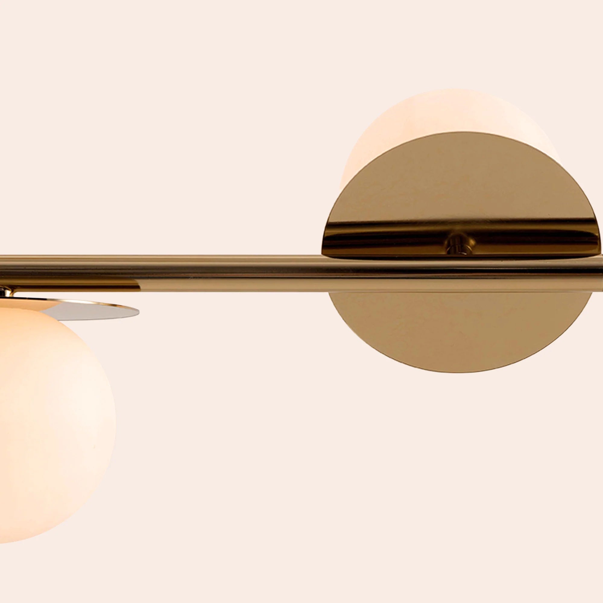houseof. Opal Disk Ceiling Light IP44 - Brass