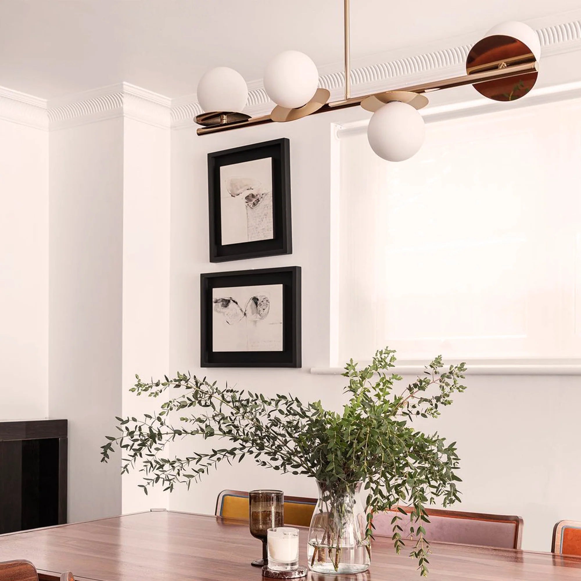 houseof. Opal Disk Ceiling Light IP44 - Brass