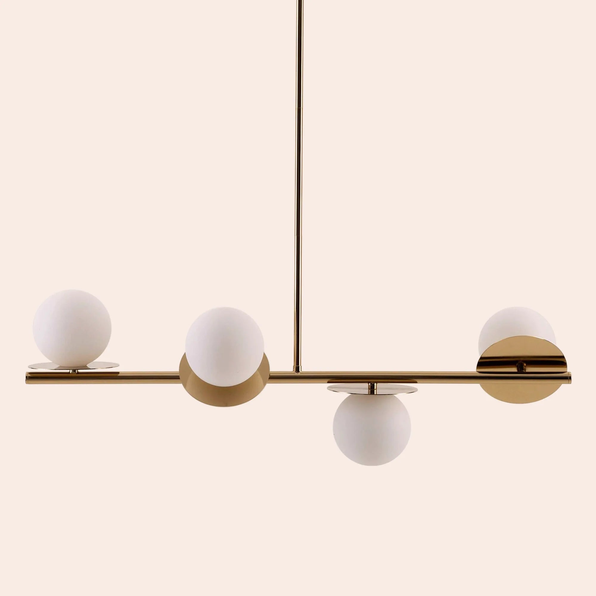 houseof. Opal Disk Ceiling Light IP44 - Brass
