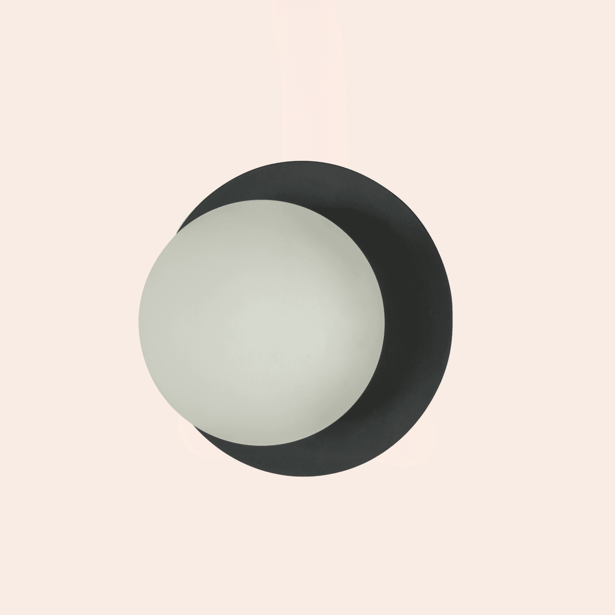 houseof. Opal Disk Wall Light - Charcoal Grey