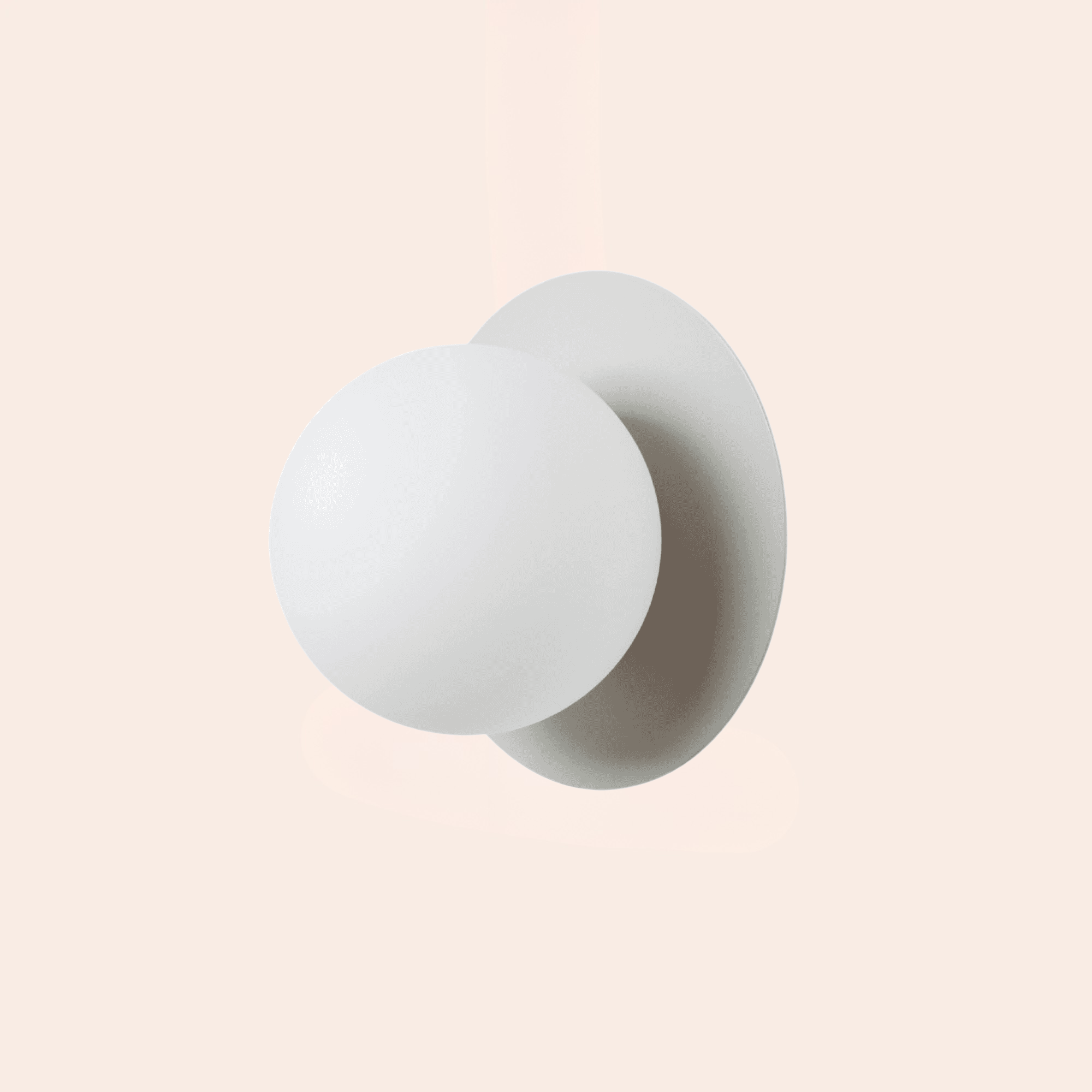 houseof. Opal Disk Wall Light - Sand