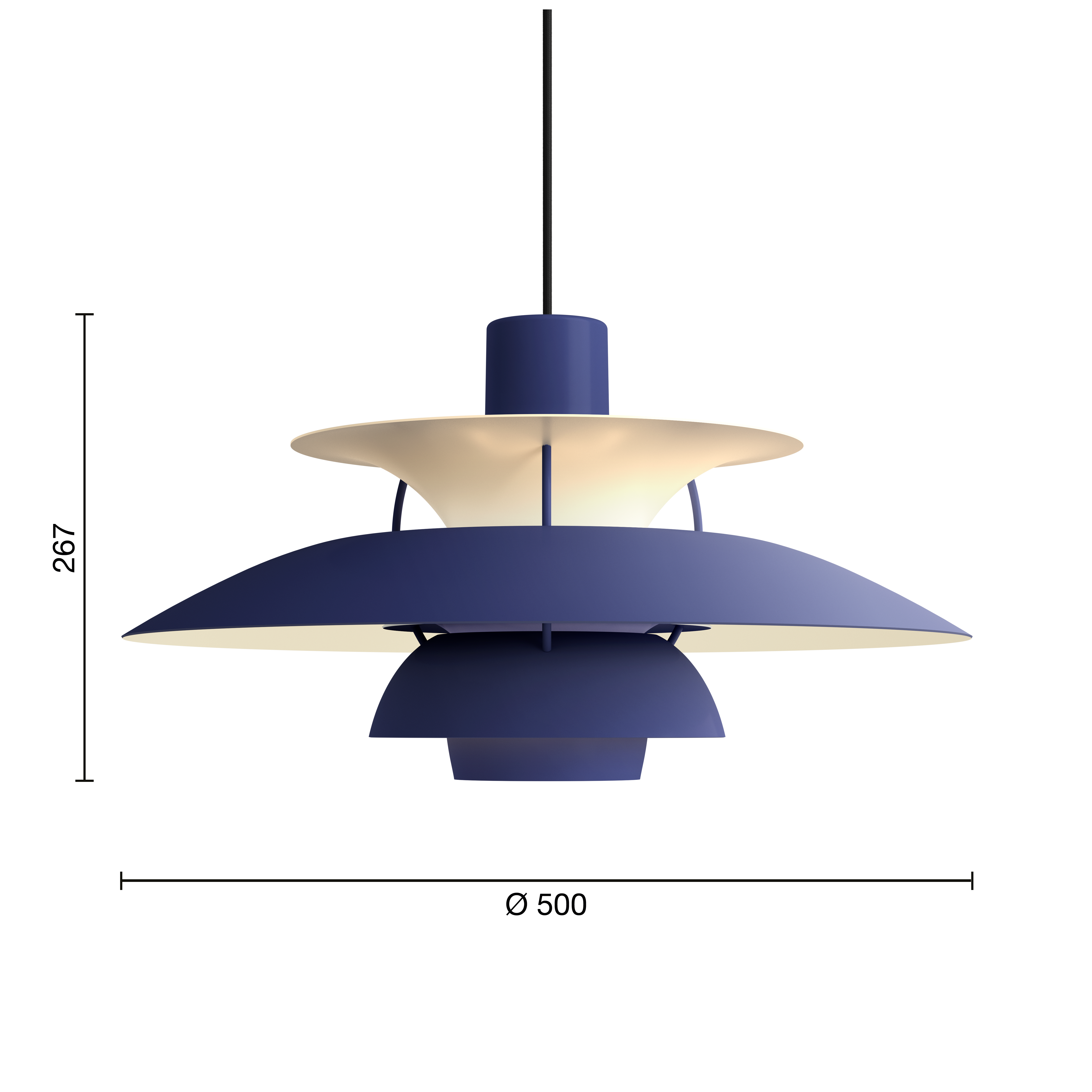 Louis Poulsen PH 5 Pendant Light - Monochrome Collection