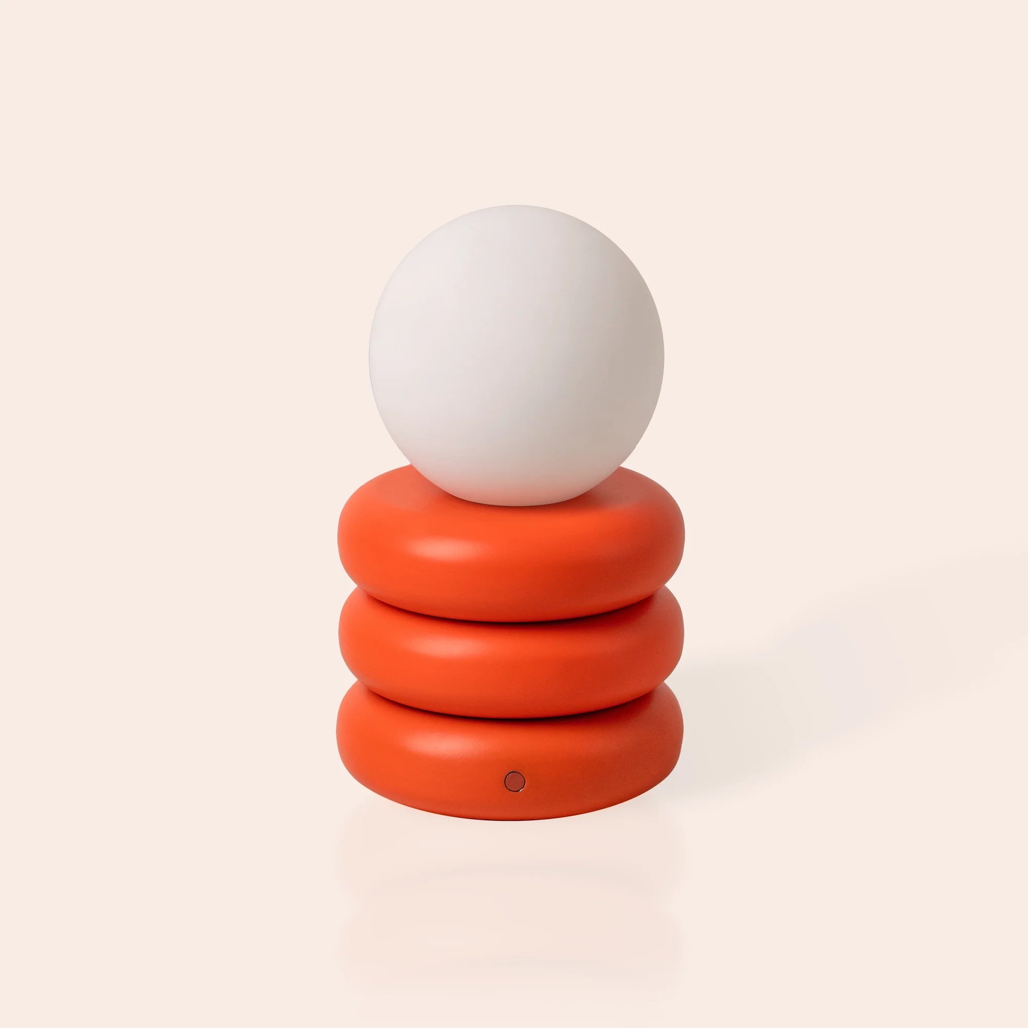 houseof. Tube 'Glow Worm' Rechargeable Table Lamp - Orange
