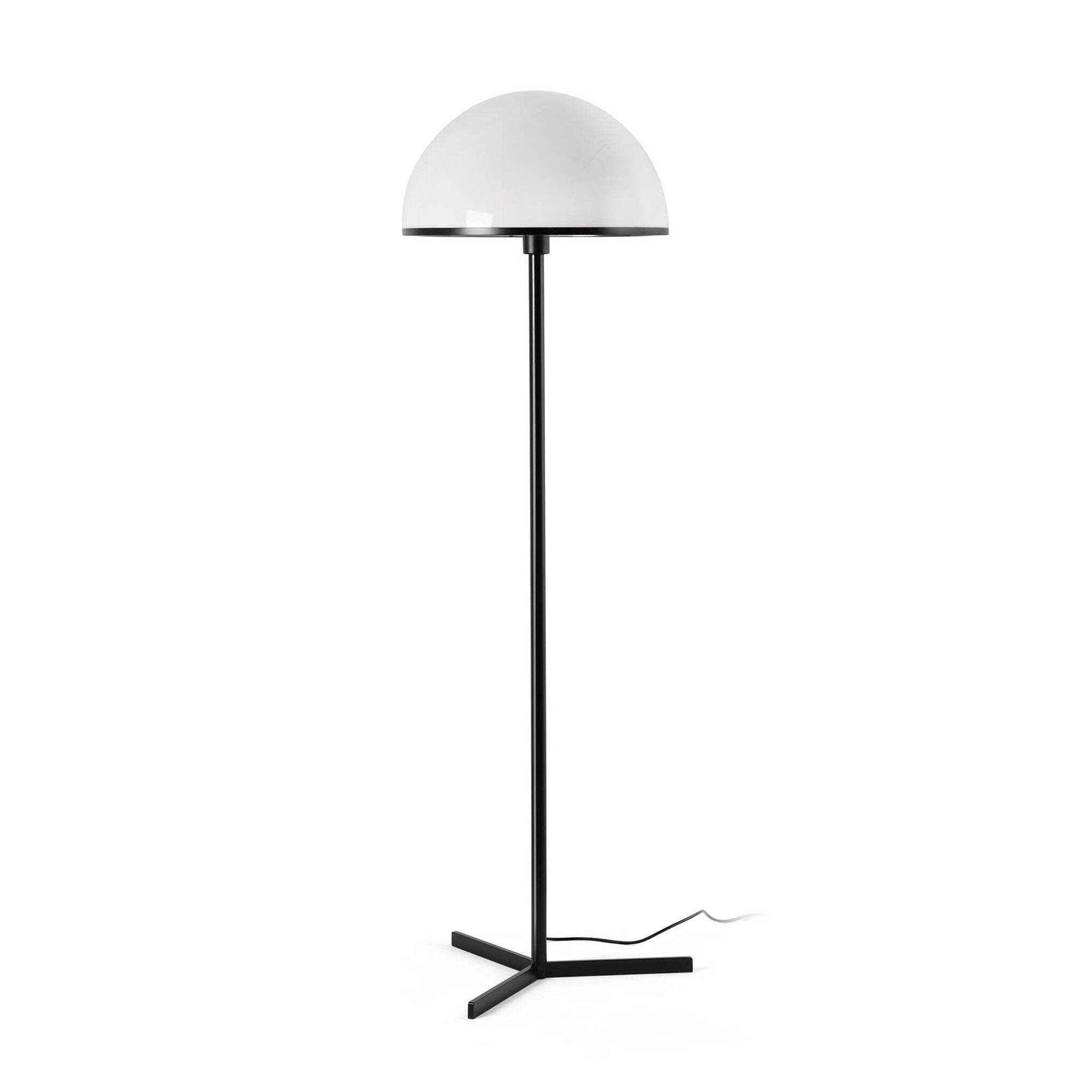 Faro DOME Floor Lamp - Satin Black & Gloss White