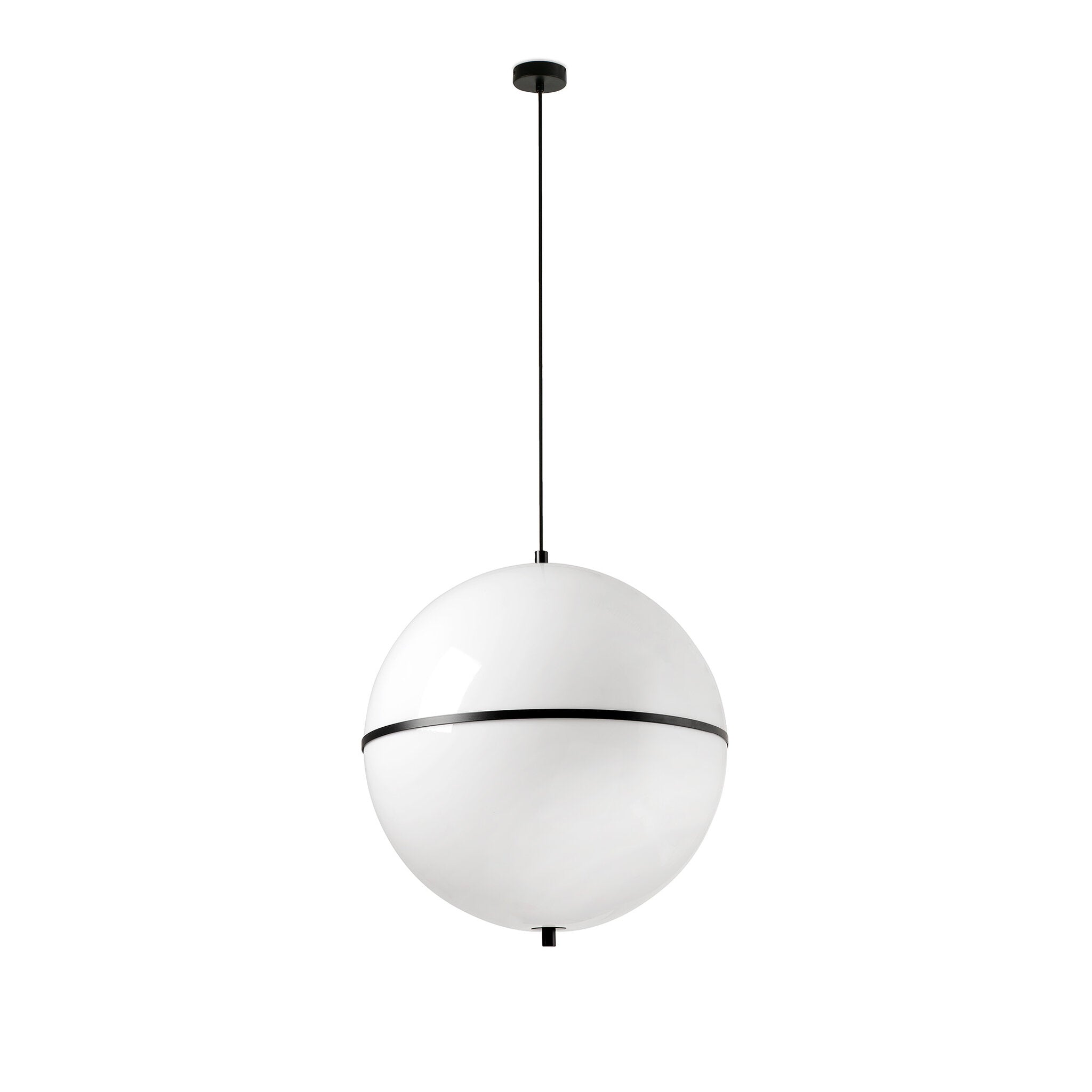 Faro DOME Medium Ceiling Pendant Lamp - Satin Black & Gloss White