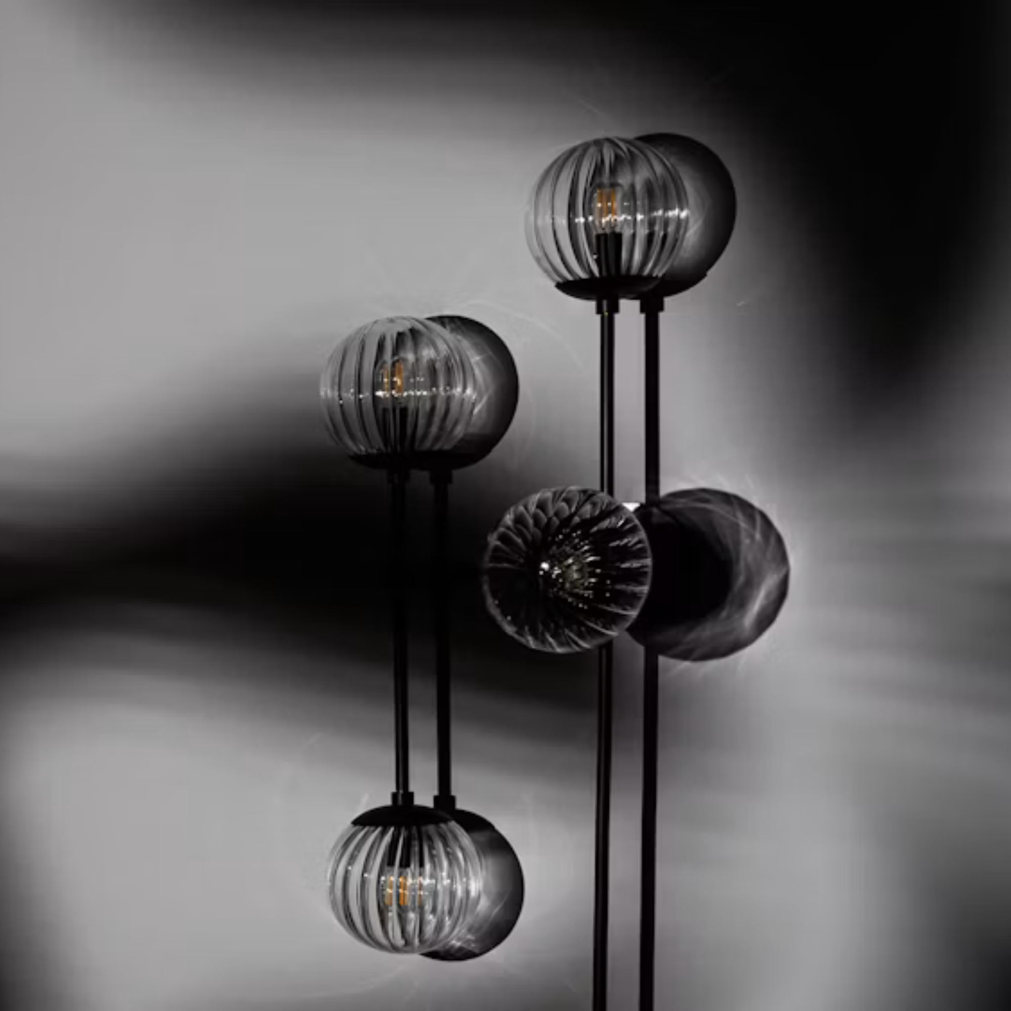 Schwung Armstrong 6 L 6 Light Flush/Wall Sconce Light - Dries Ribbon Glass