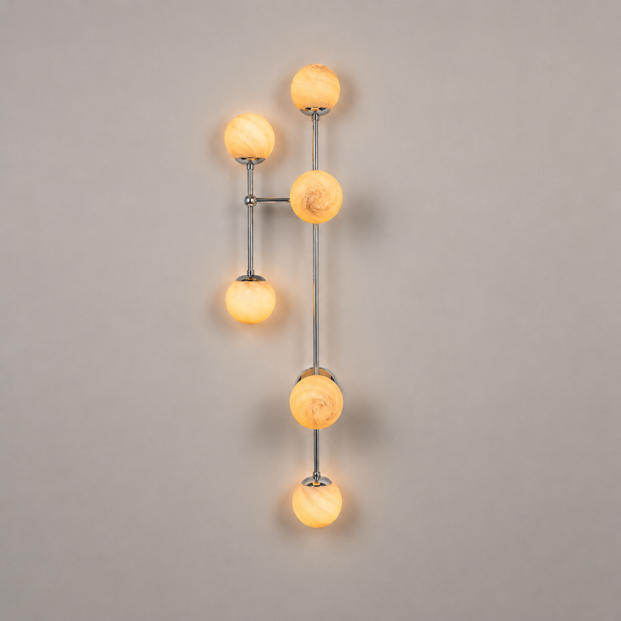 Schwung Armstrong 6 L 6 Light Flush/Wall Sconce Light - Marble Glass