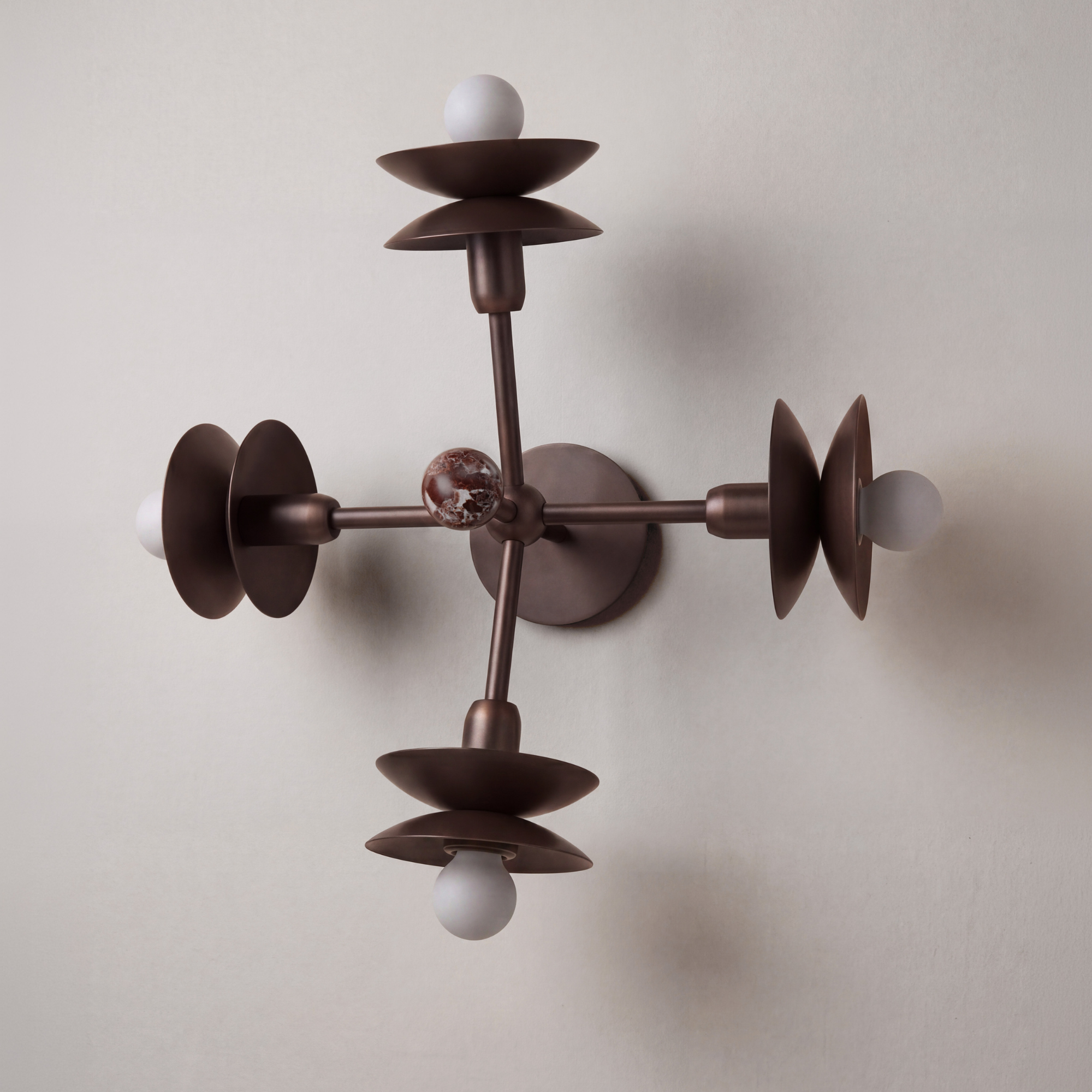 Schwung Babylon 4 Light Flush/Wall Sconce Light