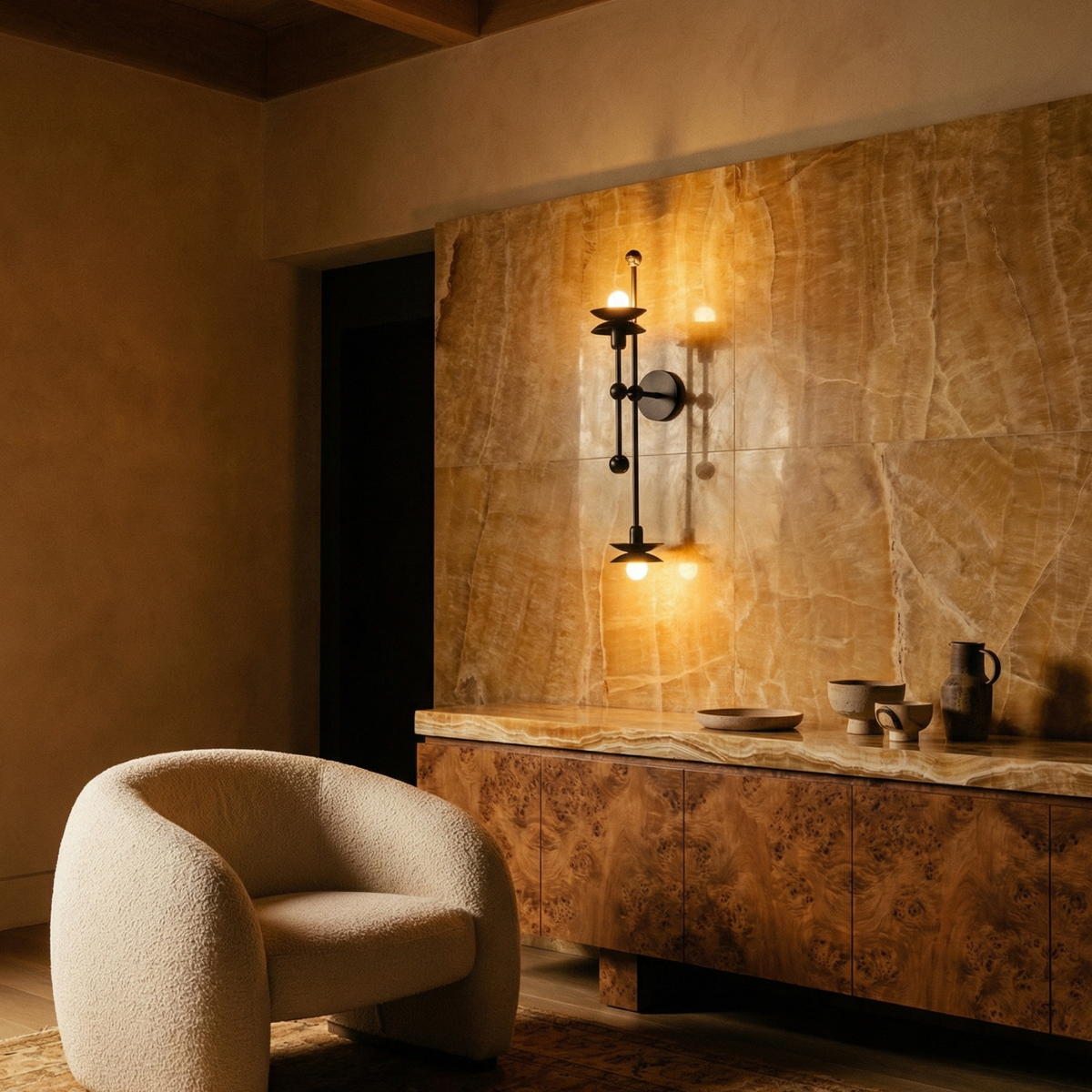 Schwung Babylon Double Flush/Wall Sconce Light
