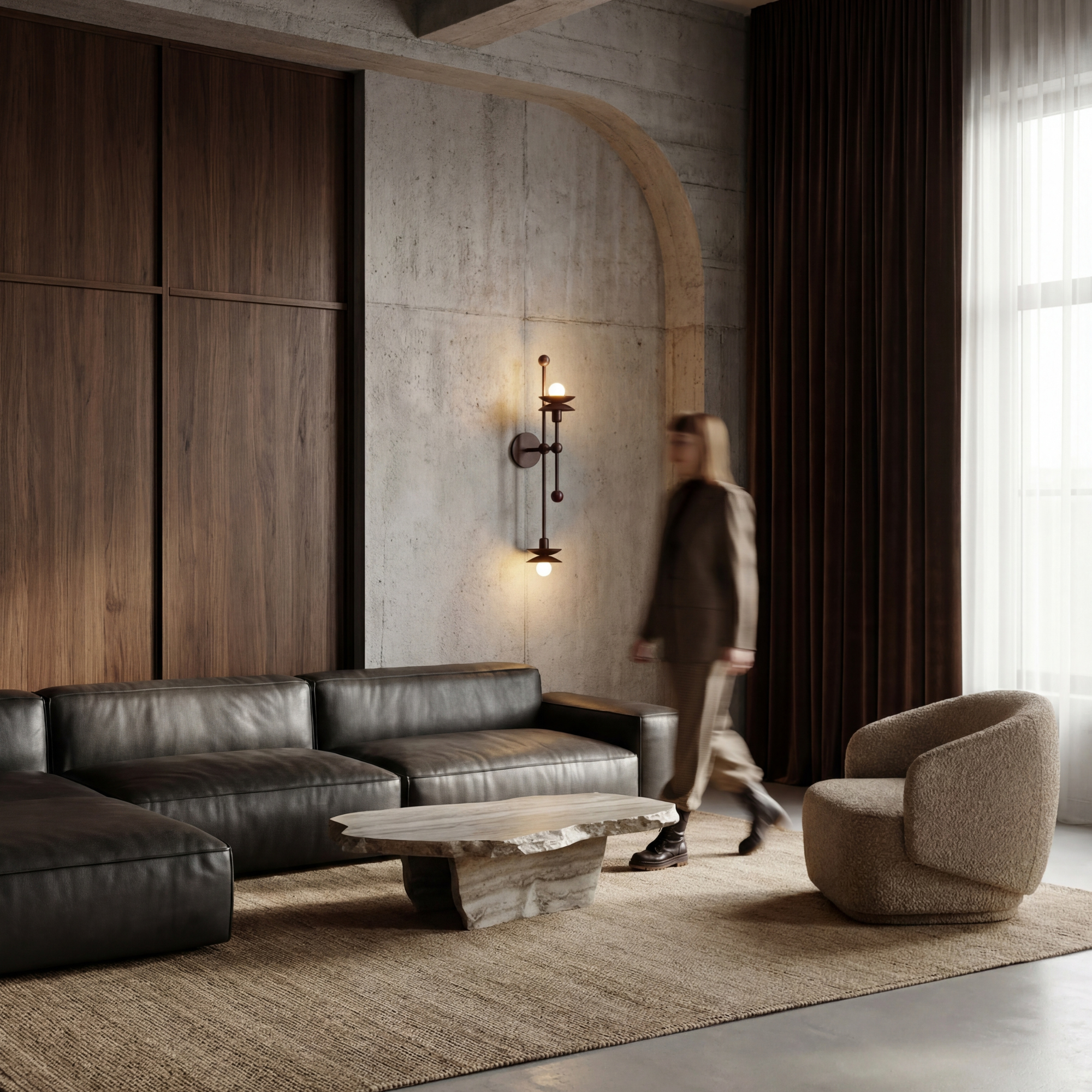 Schwung Babylon Double Flush/Wall Sconce Light