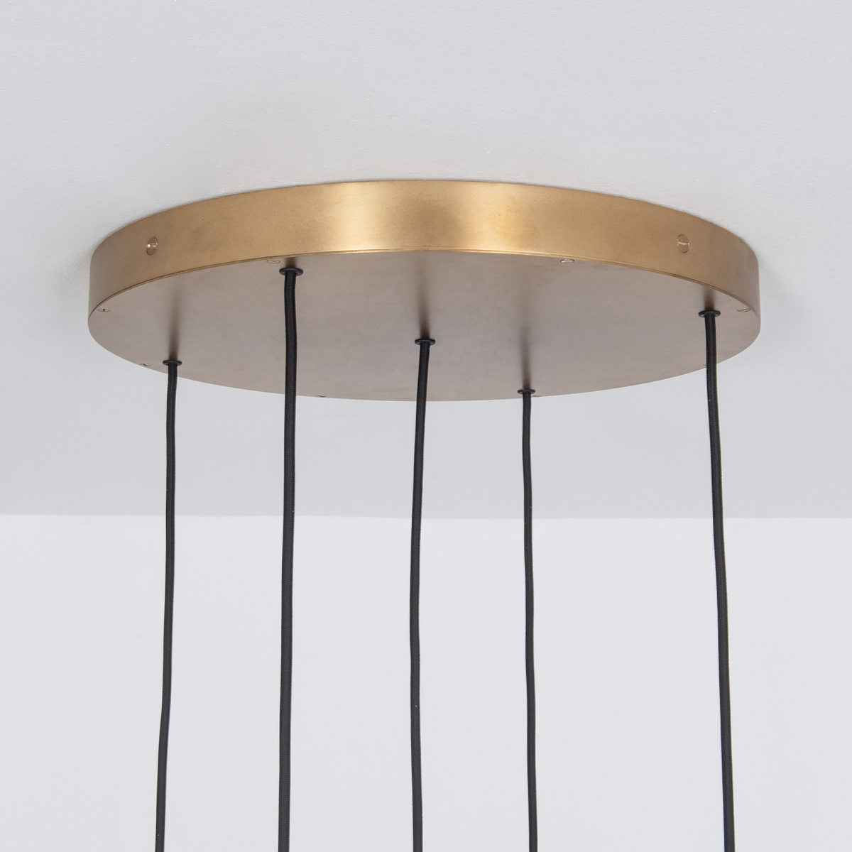 Schwung Cluster 5 Light Mix Chandelier - Transparent Glass