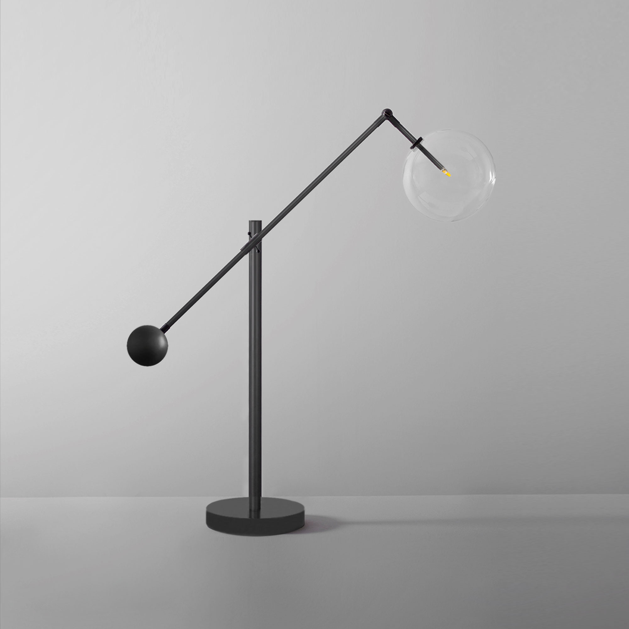 Schwung Milan Table Lamp - Transparent Glass