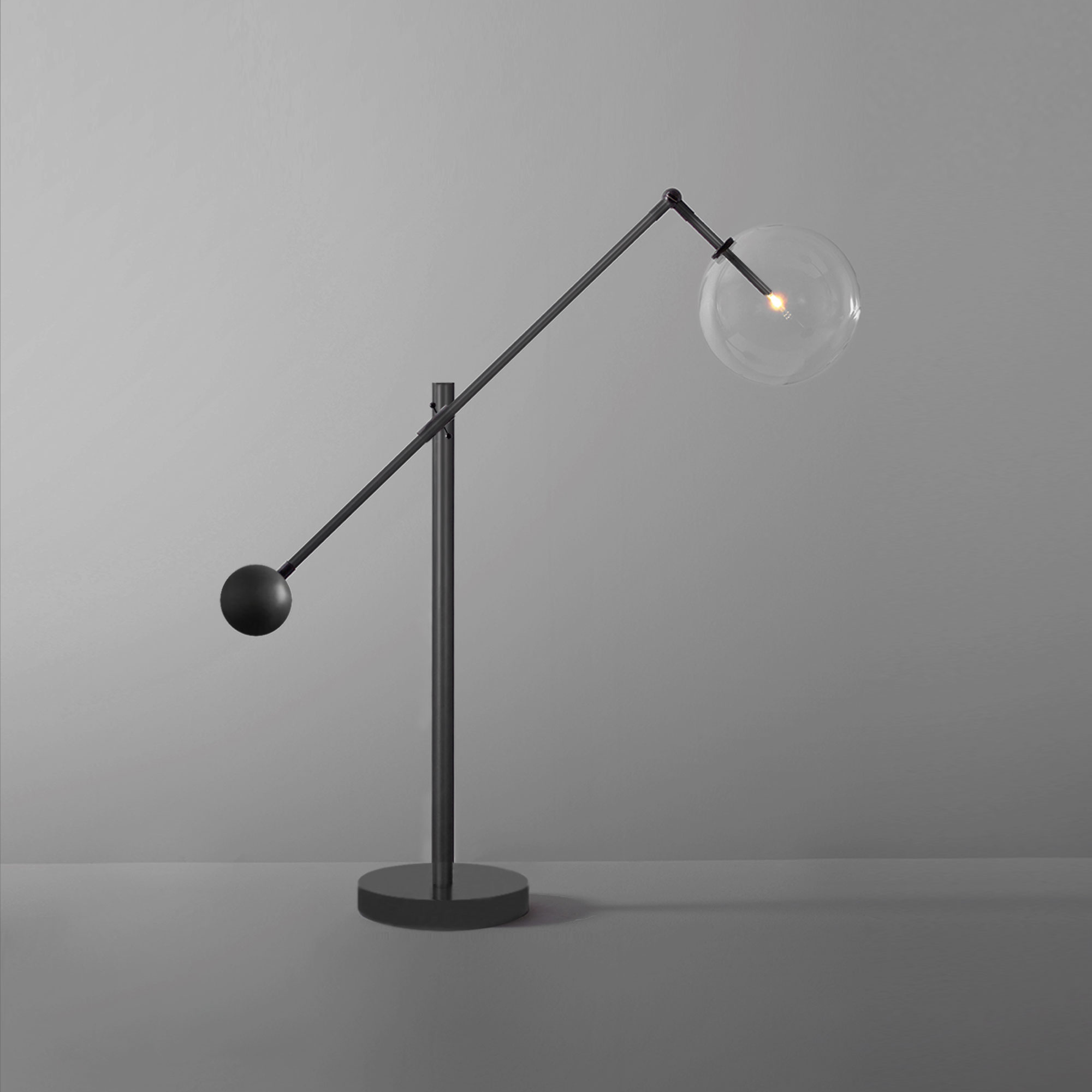 Schwung Milan Table Lamp - Transparent Glass