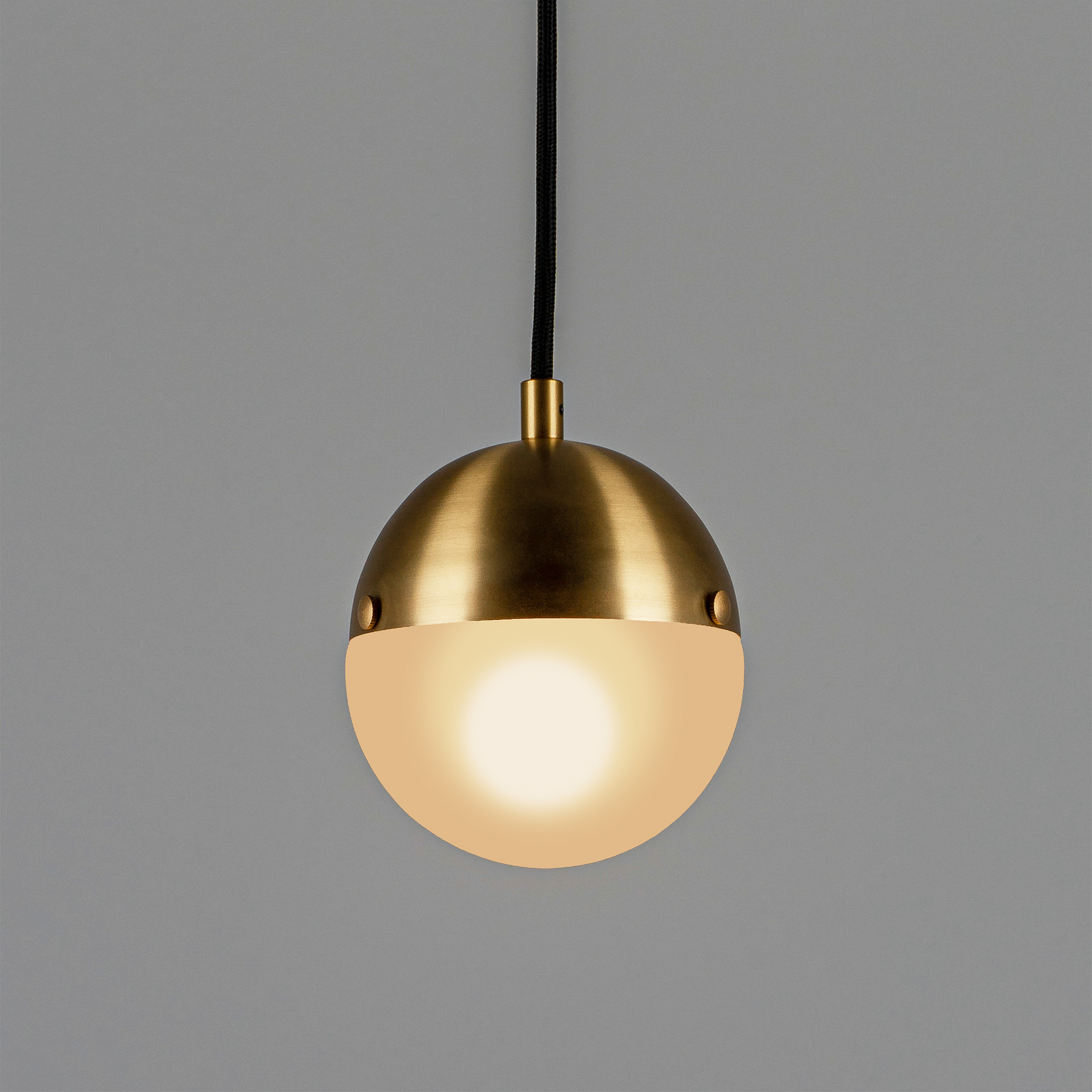 Schwung Molecule Single Pendant - Frosted Glass