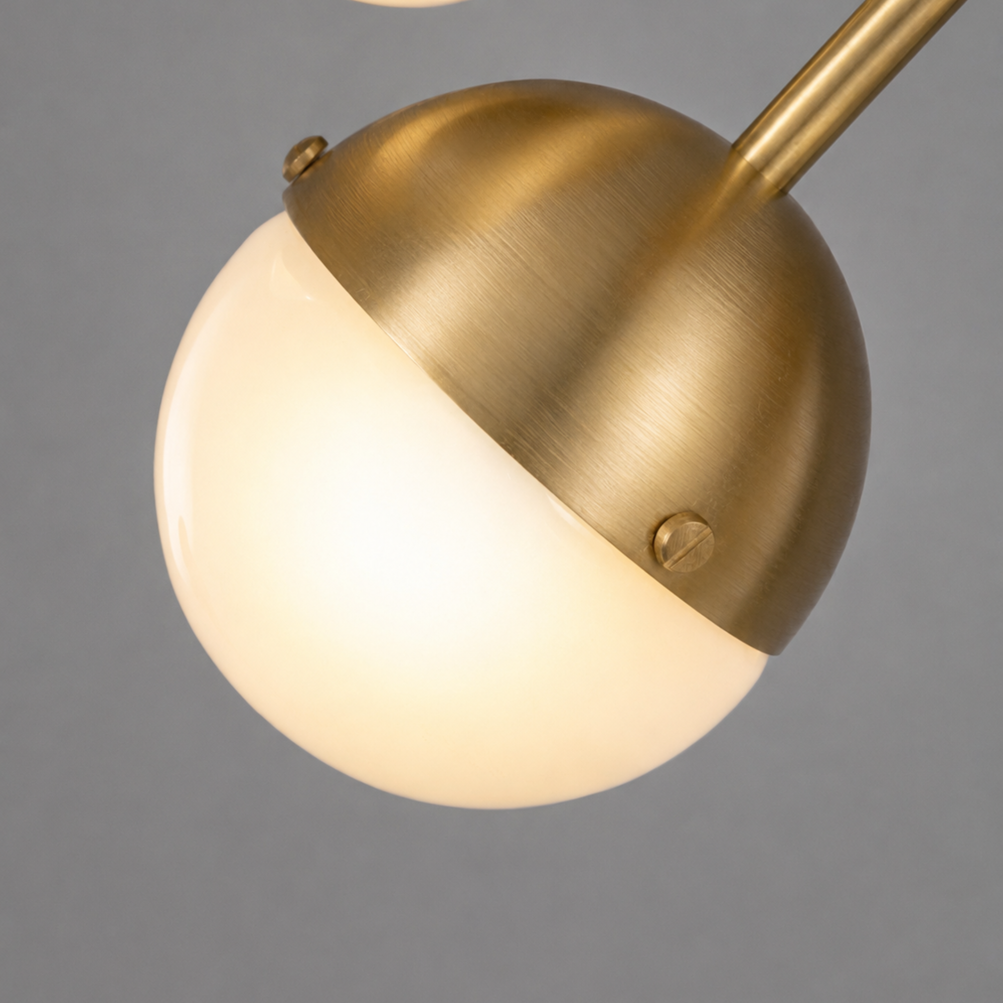Schwung Molecule Spark Oval 17 Light Chandelier - Frosted Glass