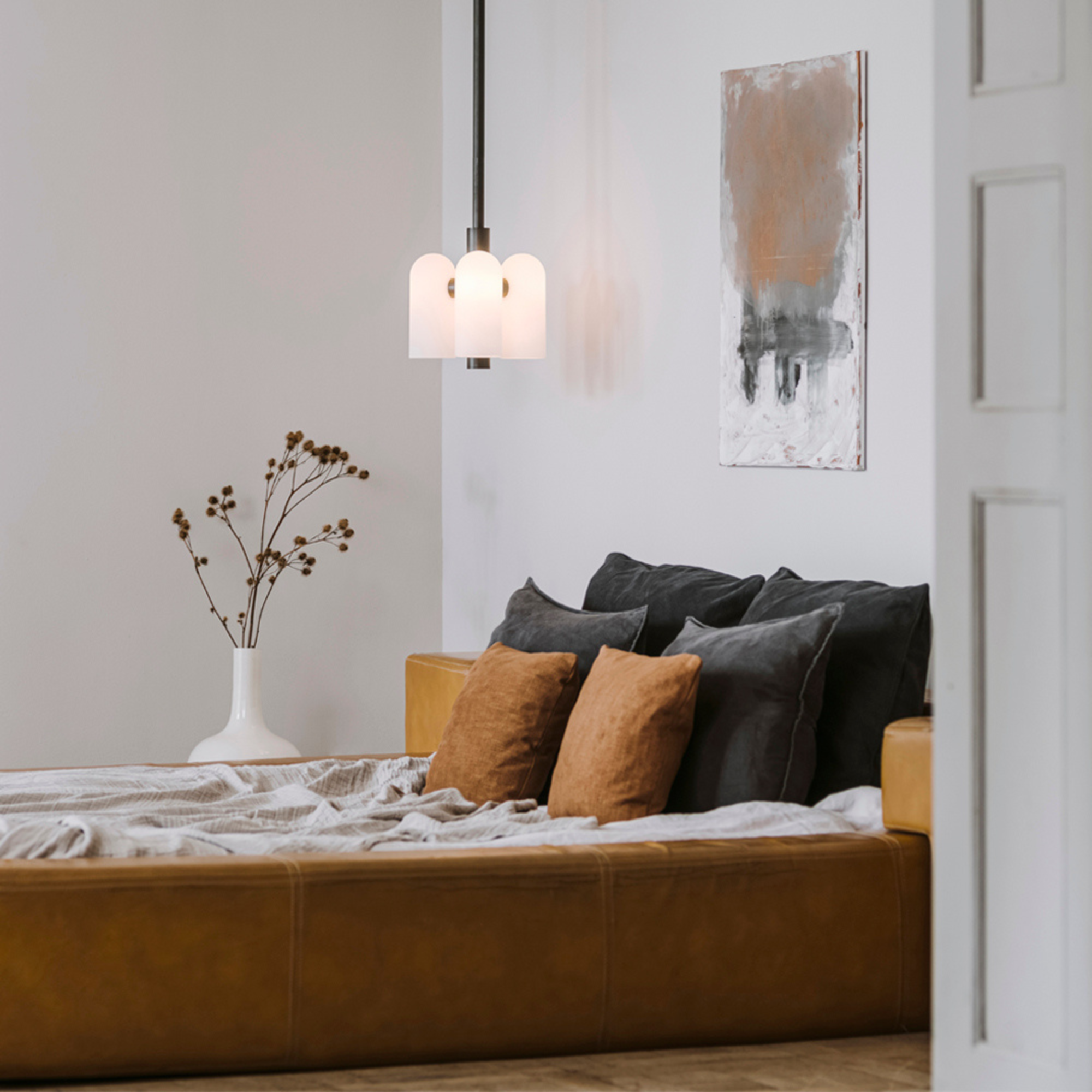 Schwung Odyssey 3 Light Pendant - Opal Mat Glass