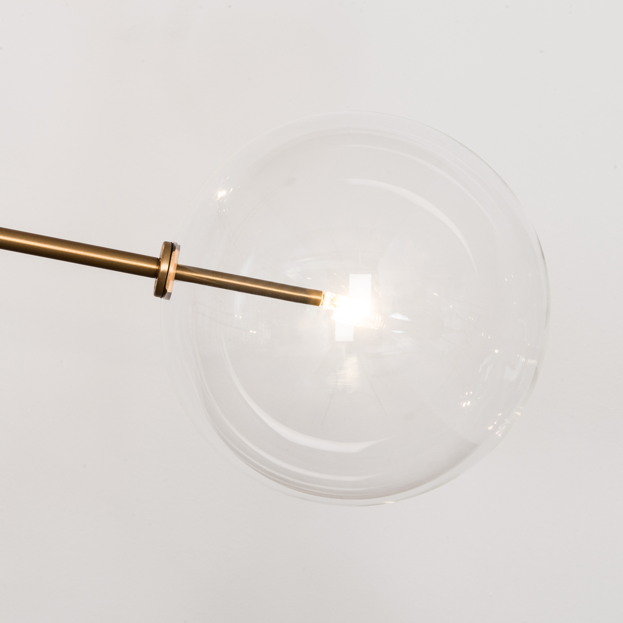 Schwung RD15 6 Arms Chandelier - Transparent Glass