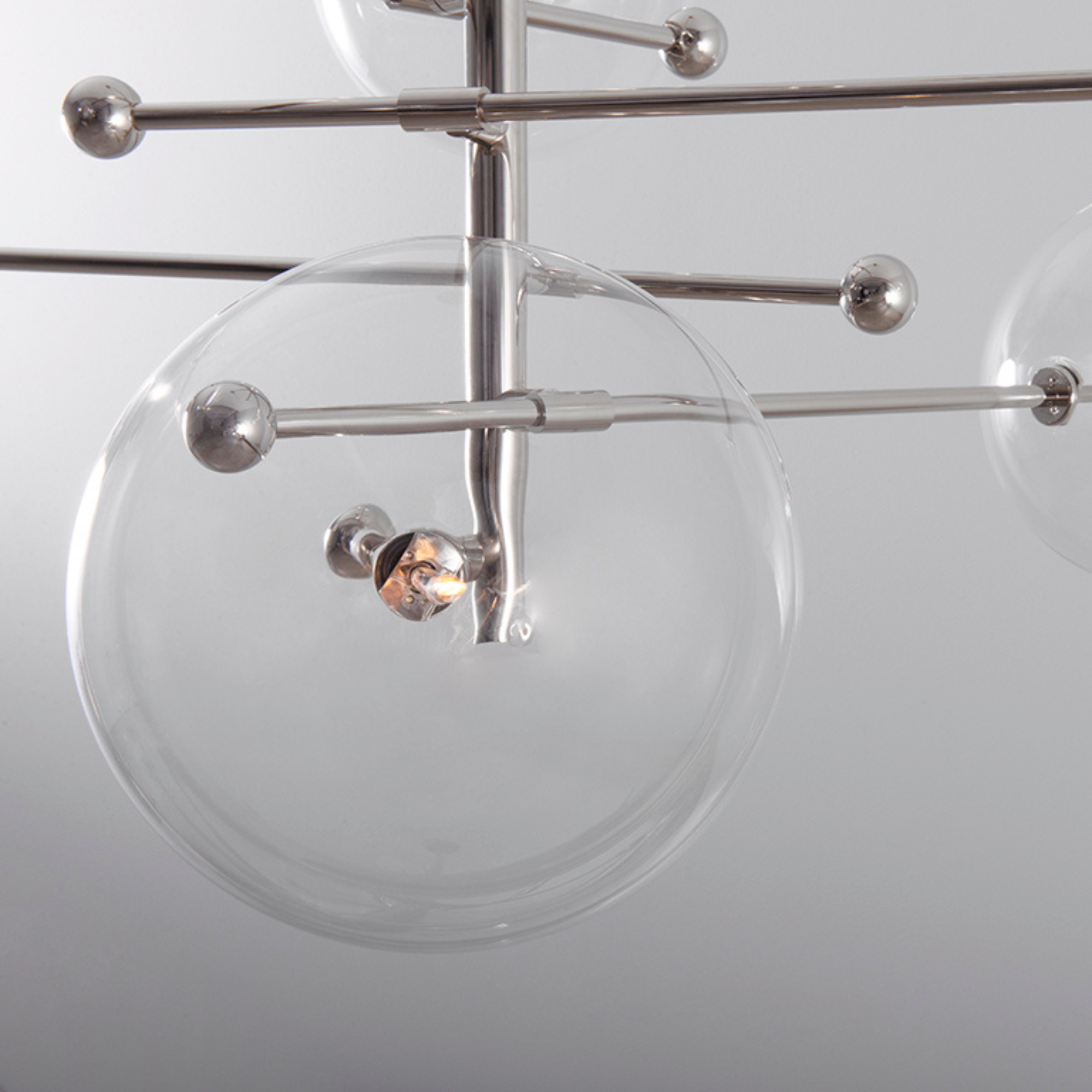 Schwung RD15 6 Arms Chandelier - Transparent Glass