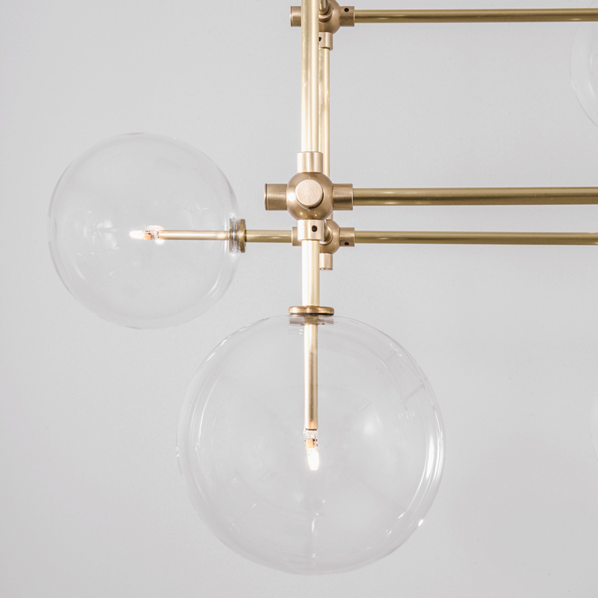 Schwung Soap 6 DT 6 Light Chandelier - Transparent Glass