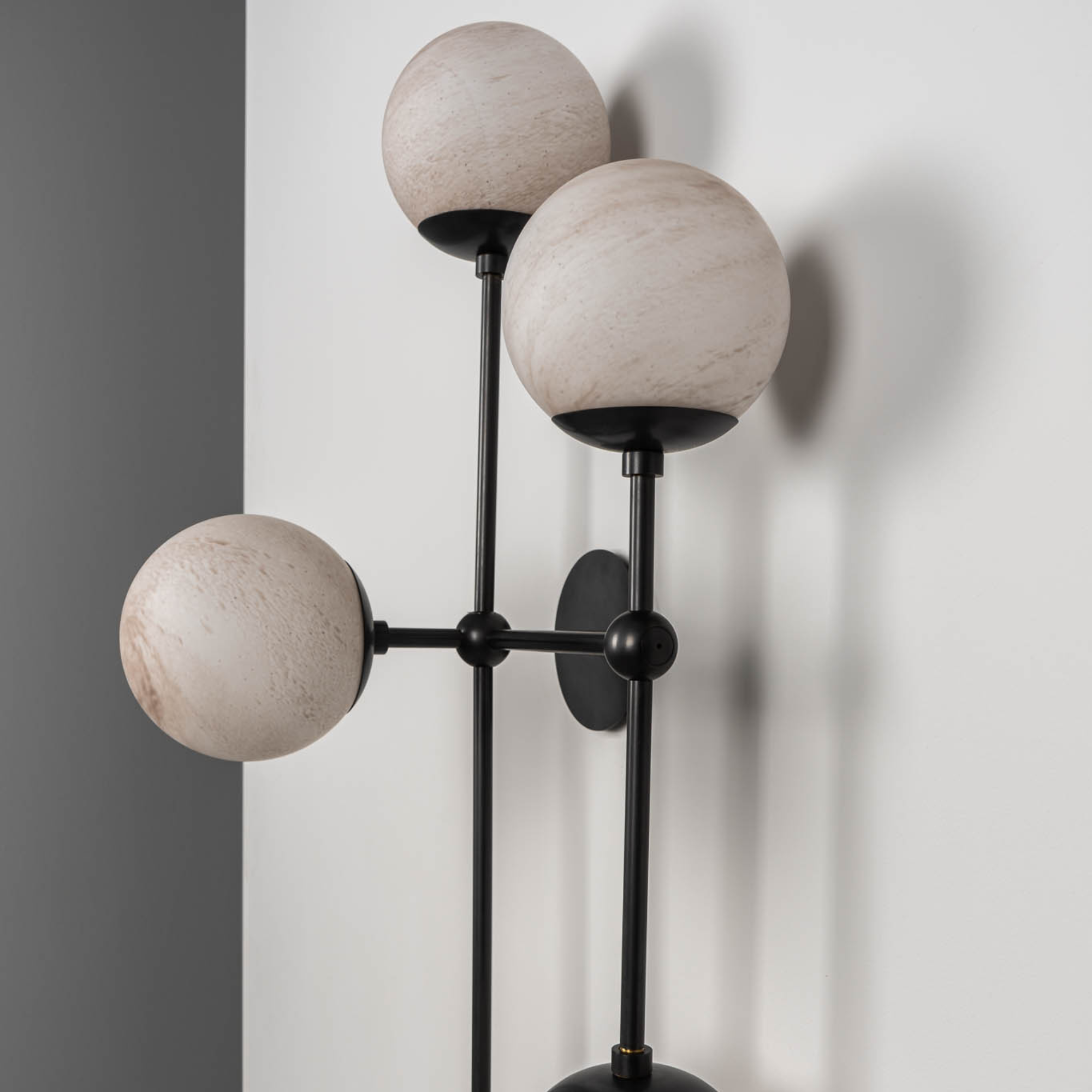 Schwung Armstrong 6 R 6 Light Flush/Wall Sconce Light - Marble Glass