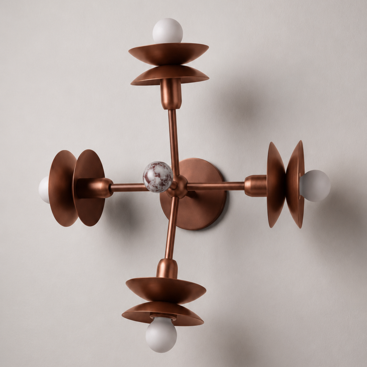 Schwung Babylon 4 Light Flush/Wall Sconce Light
