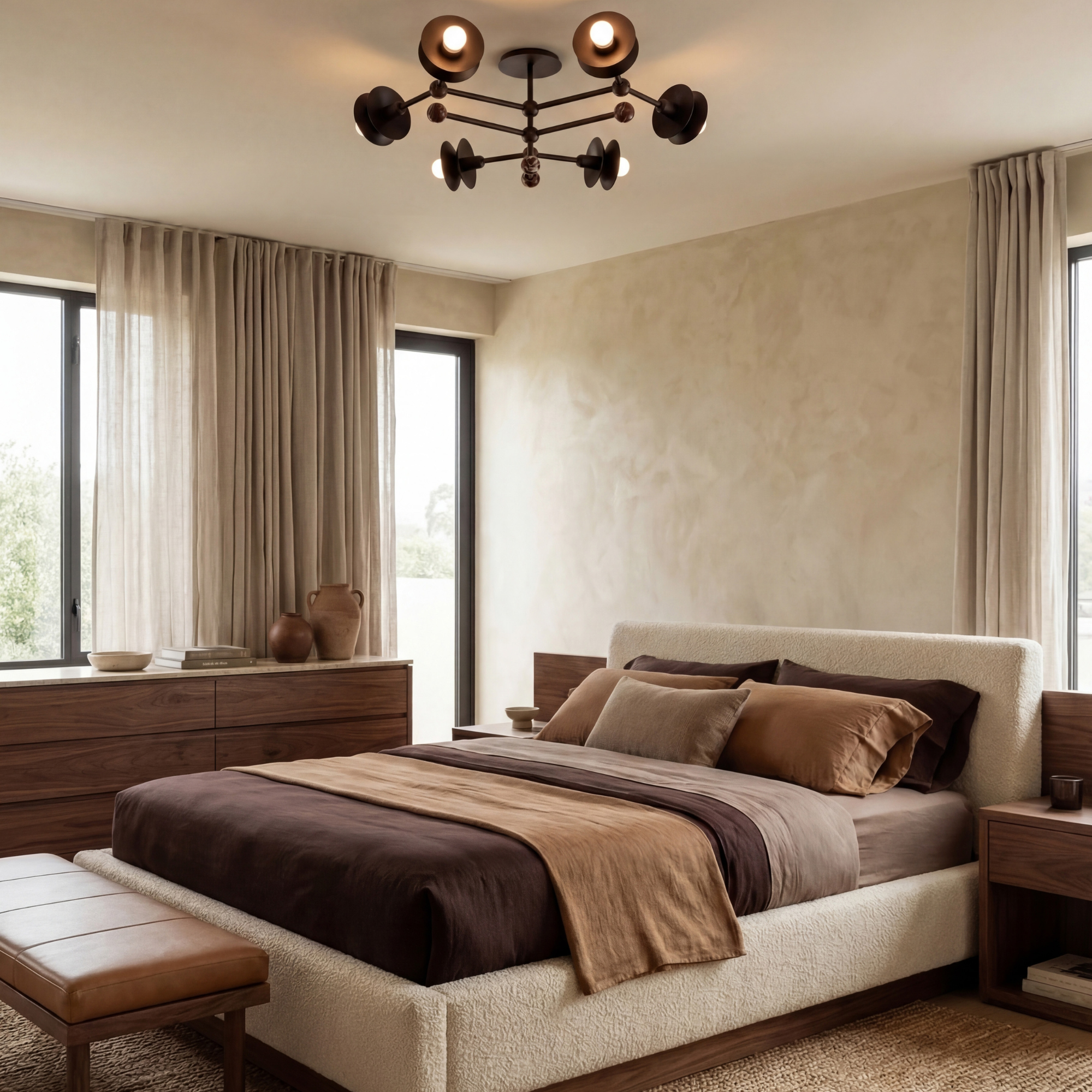 Schwung Babylon 6 Light Flush/Wall Sconce Light