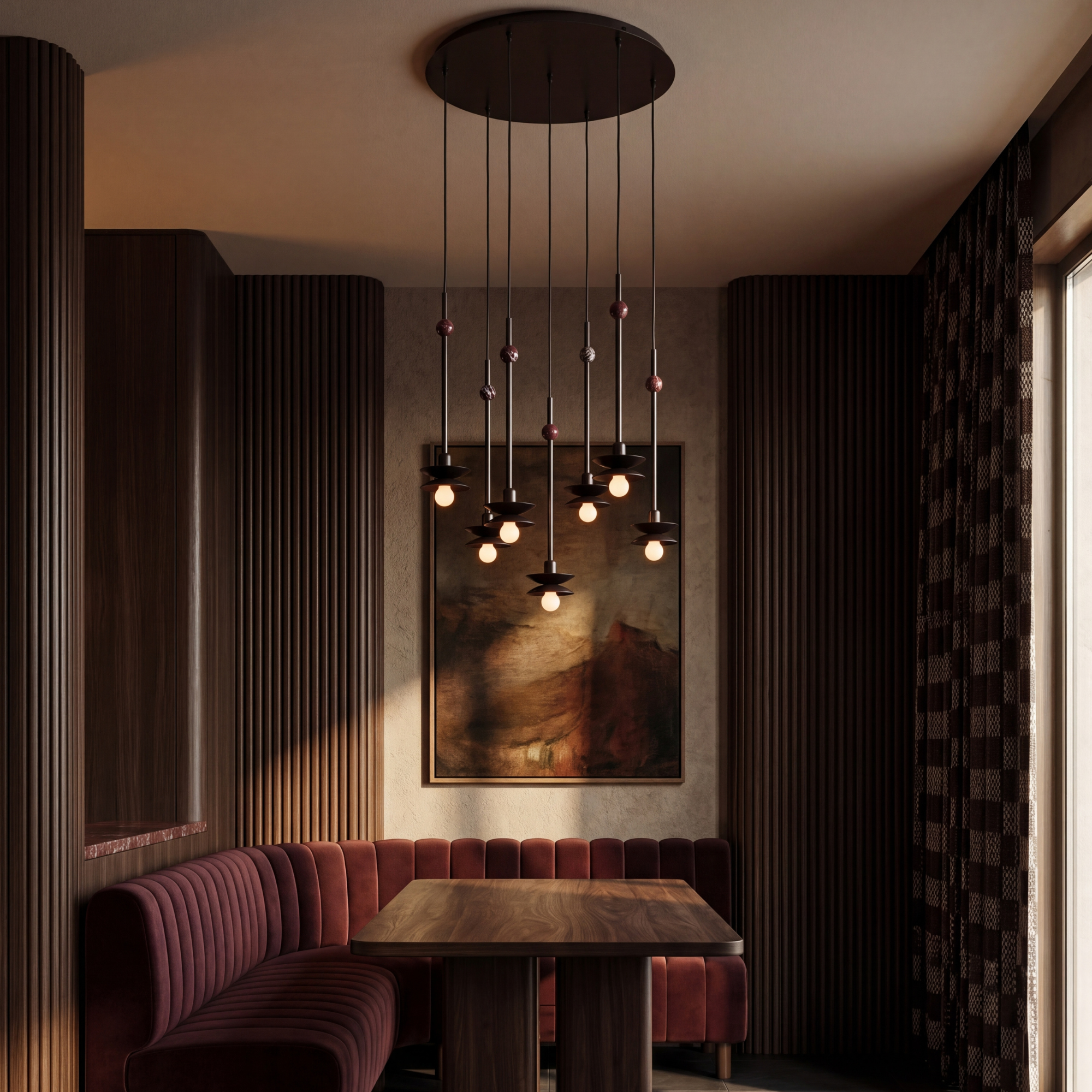 Schwung Babylon Cluster 7 Chandelier