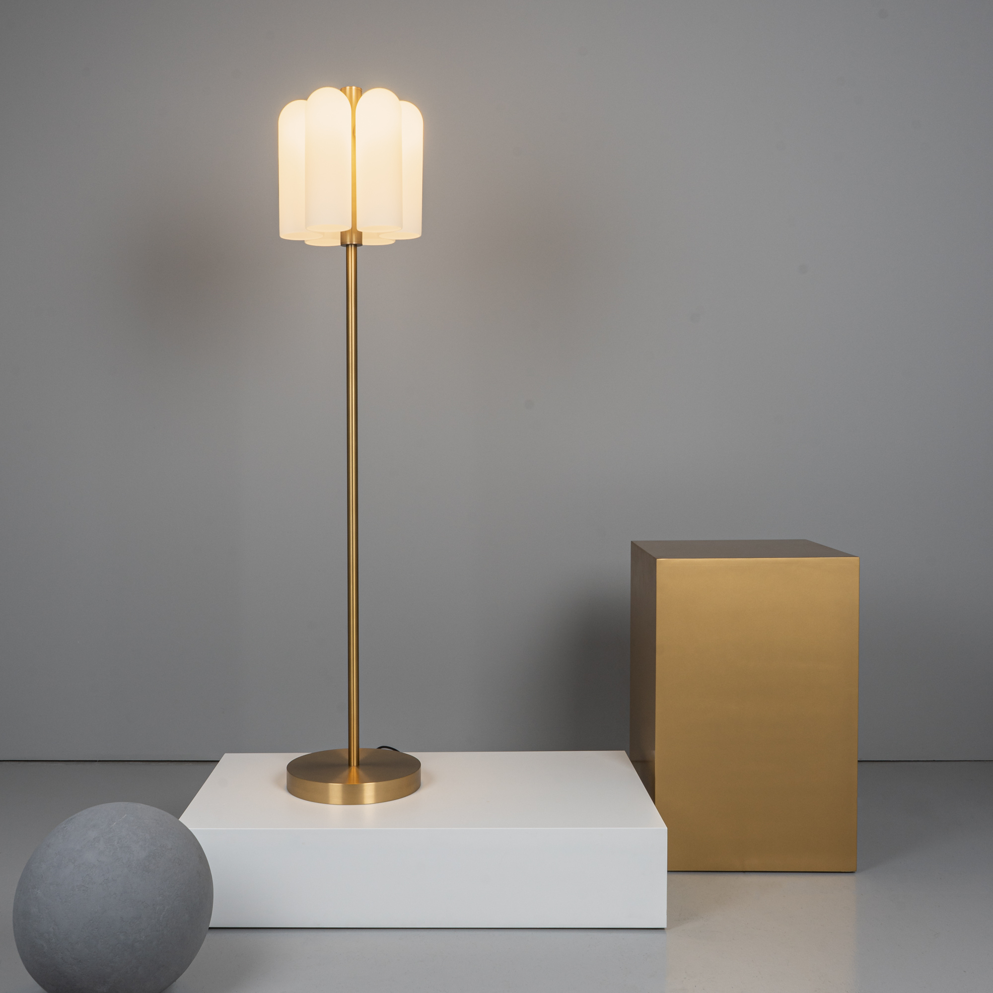 Schwung Odyssey 6 Floor Lamp - Opal Mat Glass