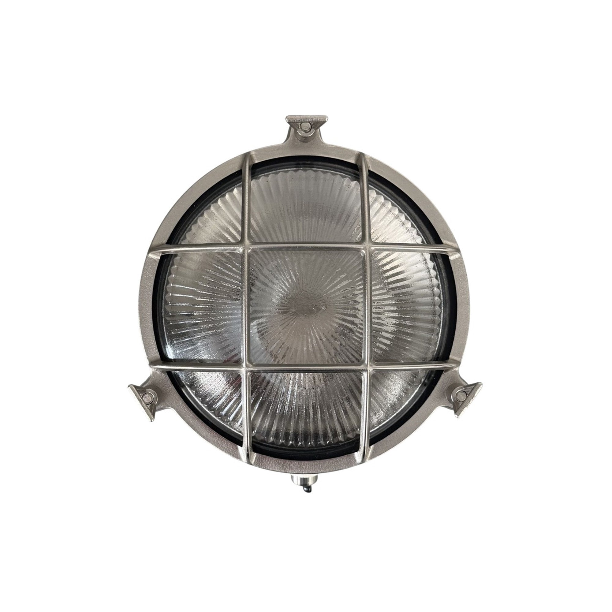 Navigator Small Porthole Bulkhead Wall Light - Satin Nickel