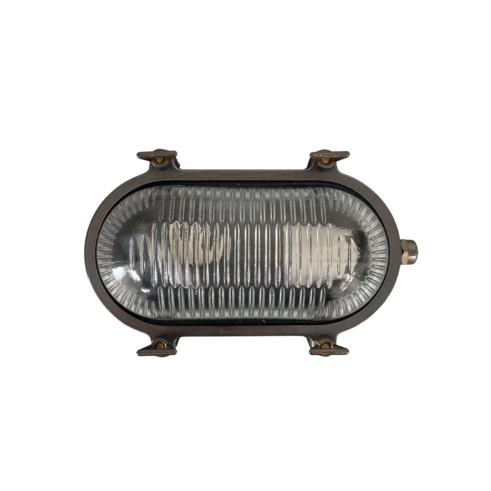 Navigator Small Siren Bulkhead Wall Light - Antique Brass