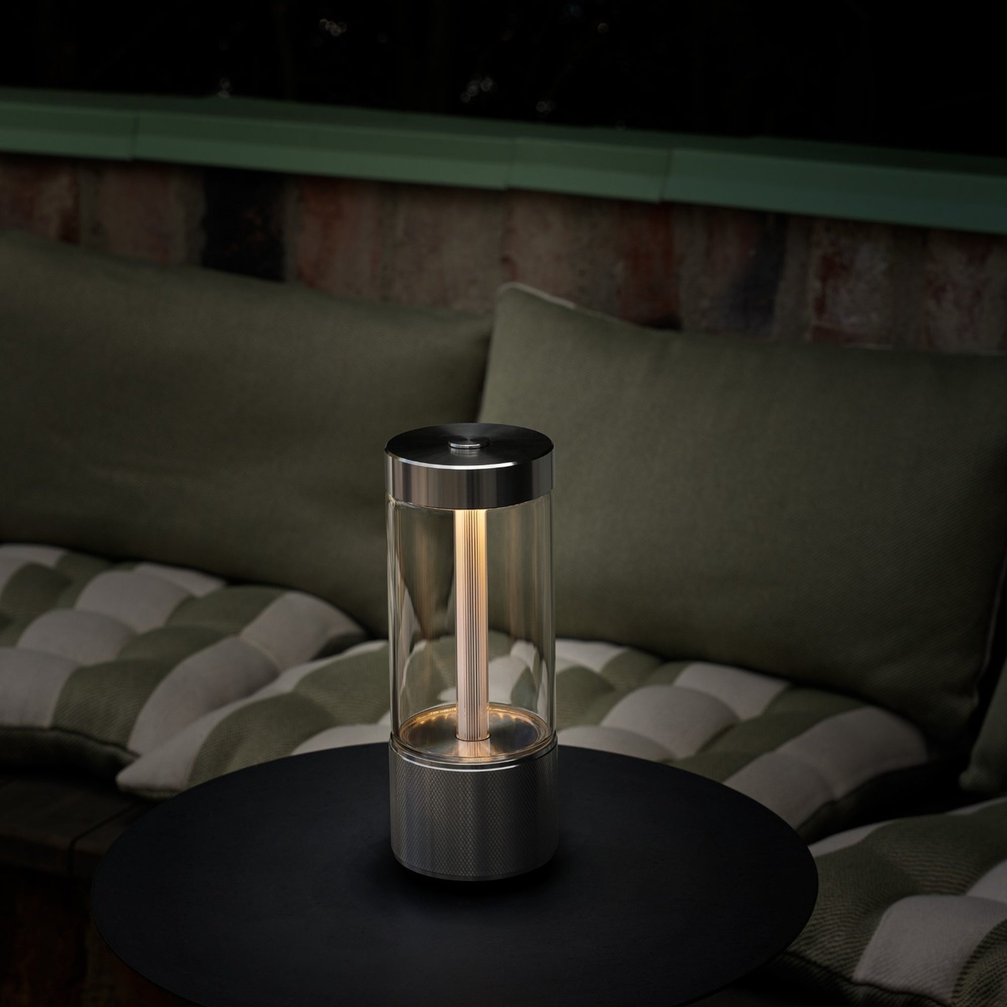 Buster + Punch Takeout Portable LED Table Light - Cross Knurl Detail