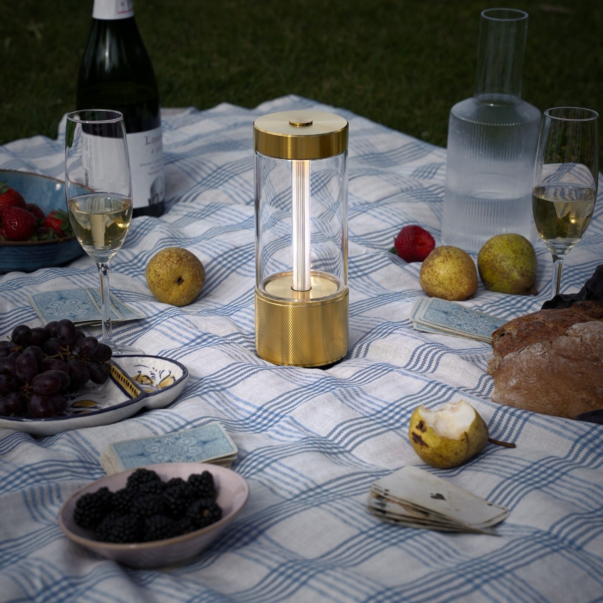 Buster + Punch Takeout Portable LED Table Light - Cross Knurl Detail