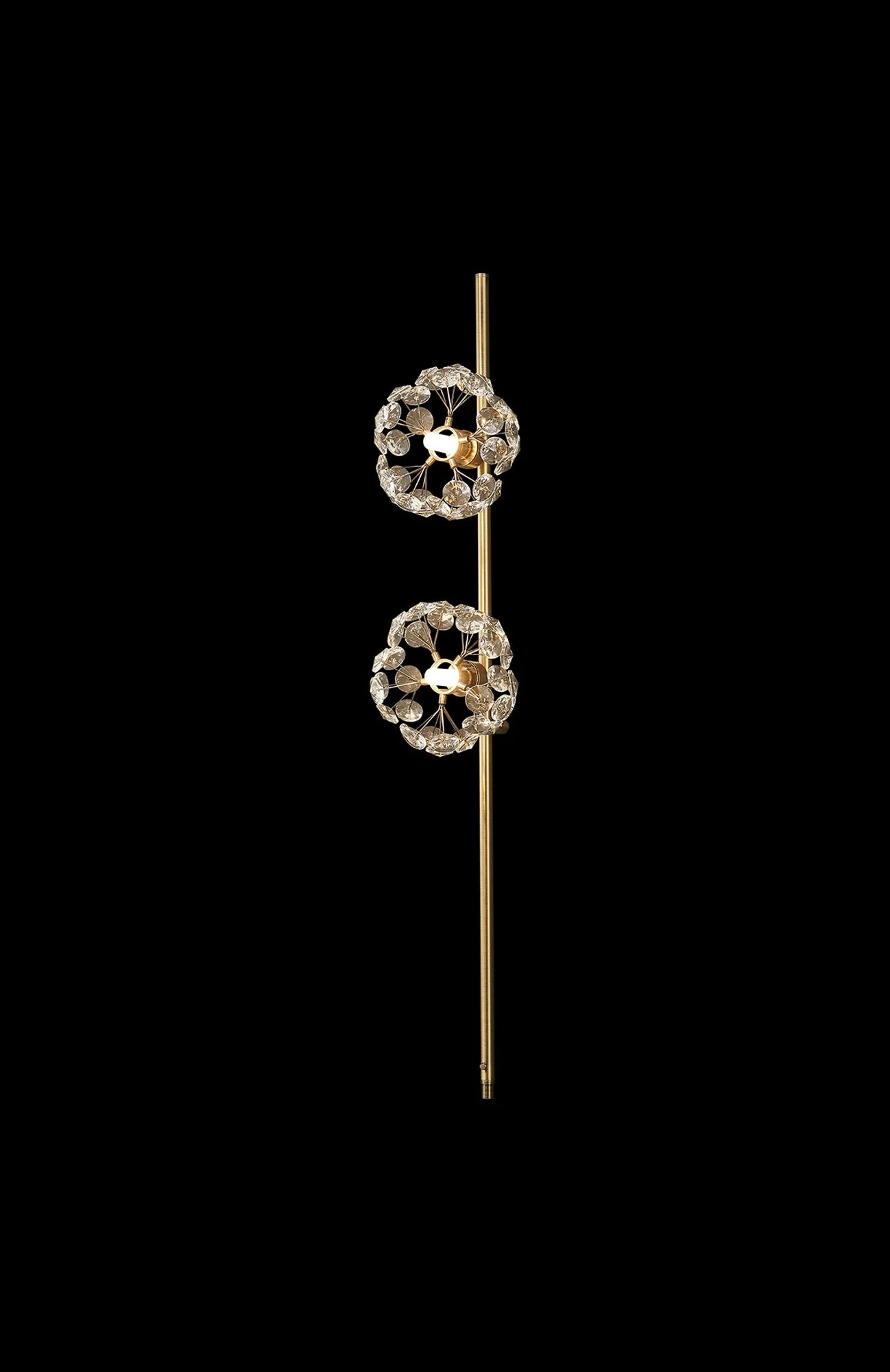 Grosvenor Non-Electric Shade (A) - Antique Brass & Crystal