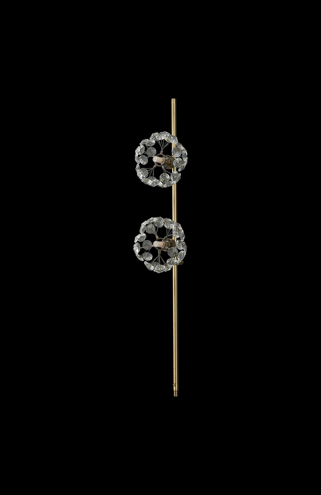 Grosvenor Non-Electric Shade (A) - Antique Brass & Crystal
